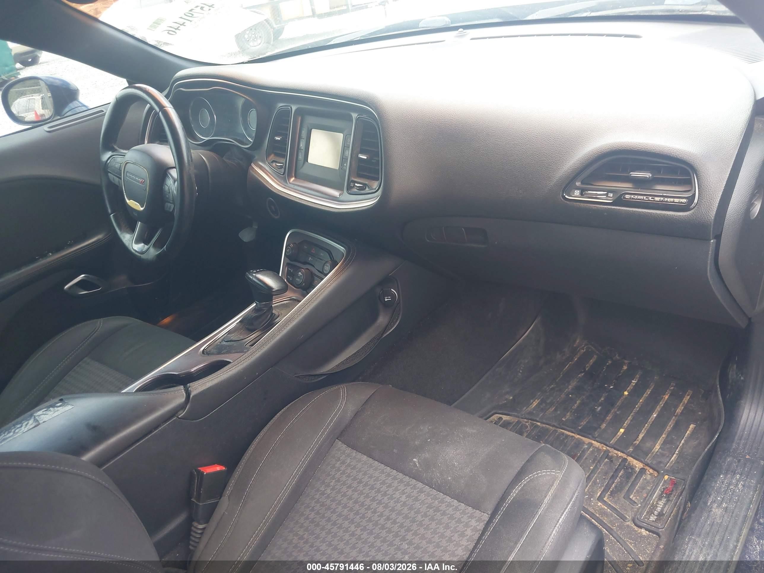 2015 Dodge Challenger Sxt Blue vin: 2C3CDZAG9FH706751