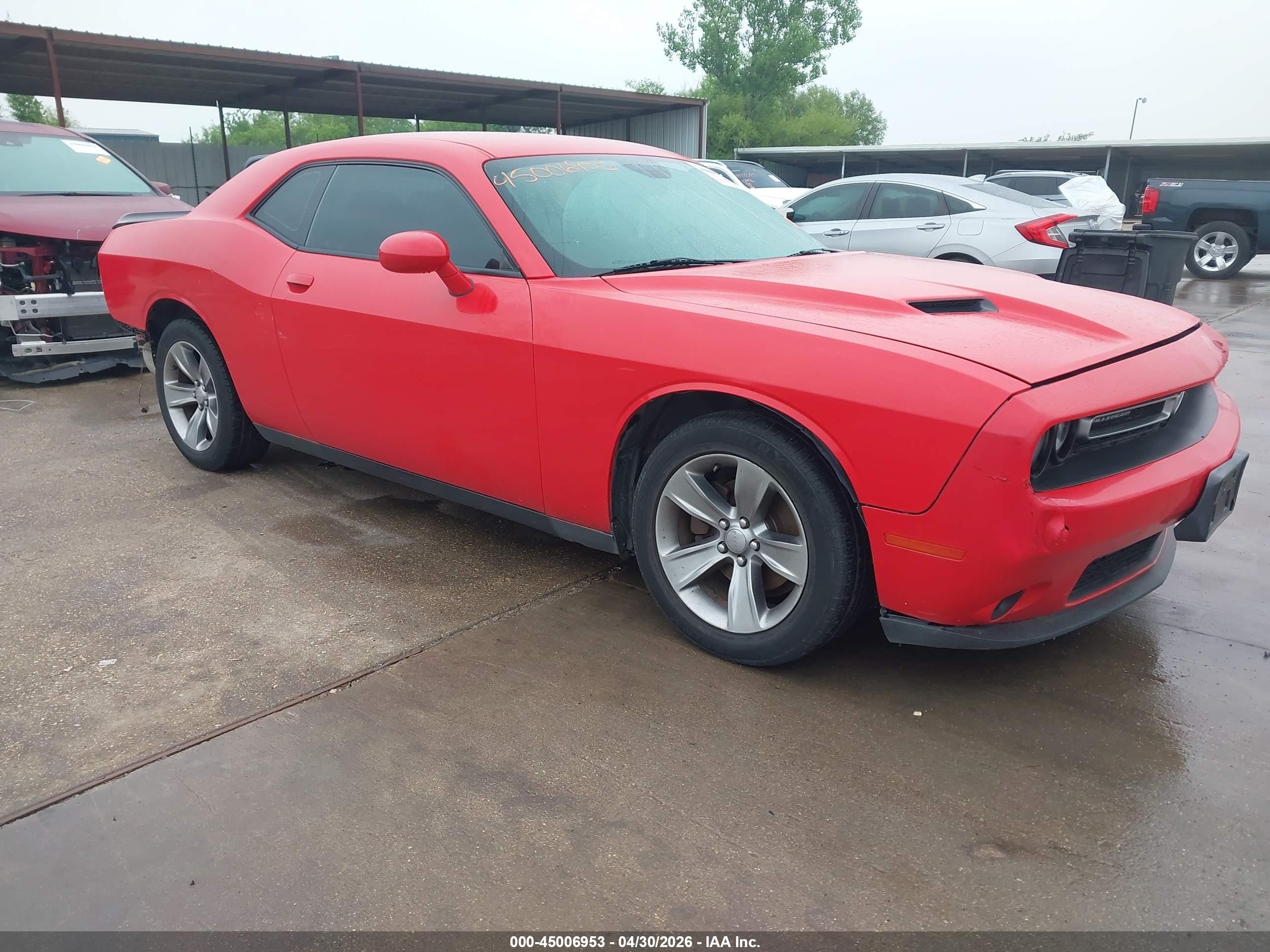 2015 Dodge Challenger Sxt Red vin: 2C3CDZAG9FH720648