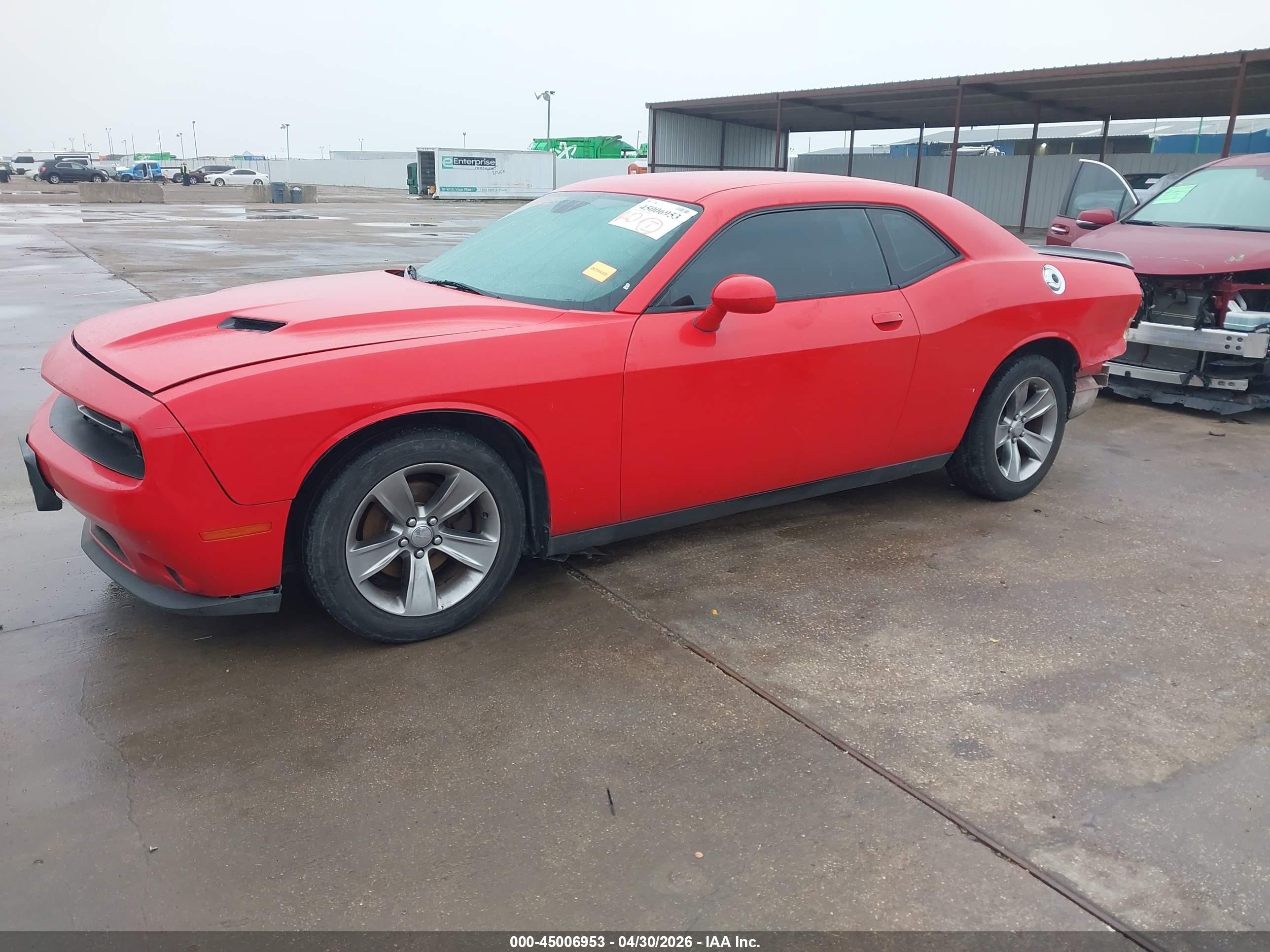 2015 Dodge Challenger Sxt Red vin: 2C3CDZAG9FH720648