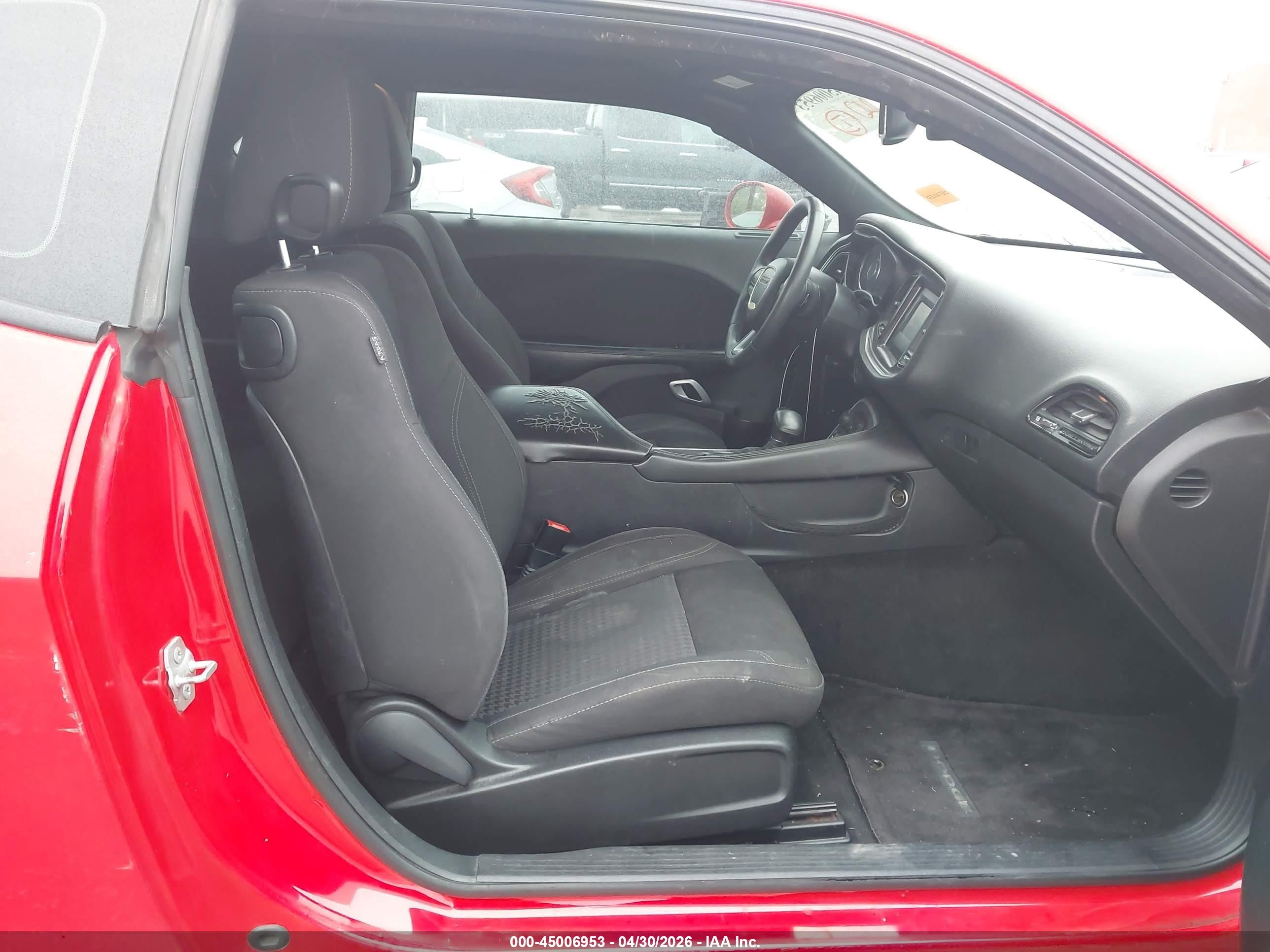 2015 Dodge Challenger Sxt Red vin: 2C3CDZAG9FH720648
