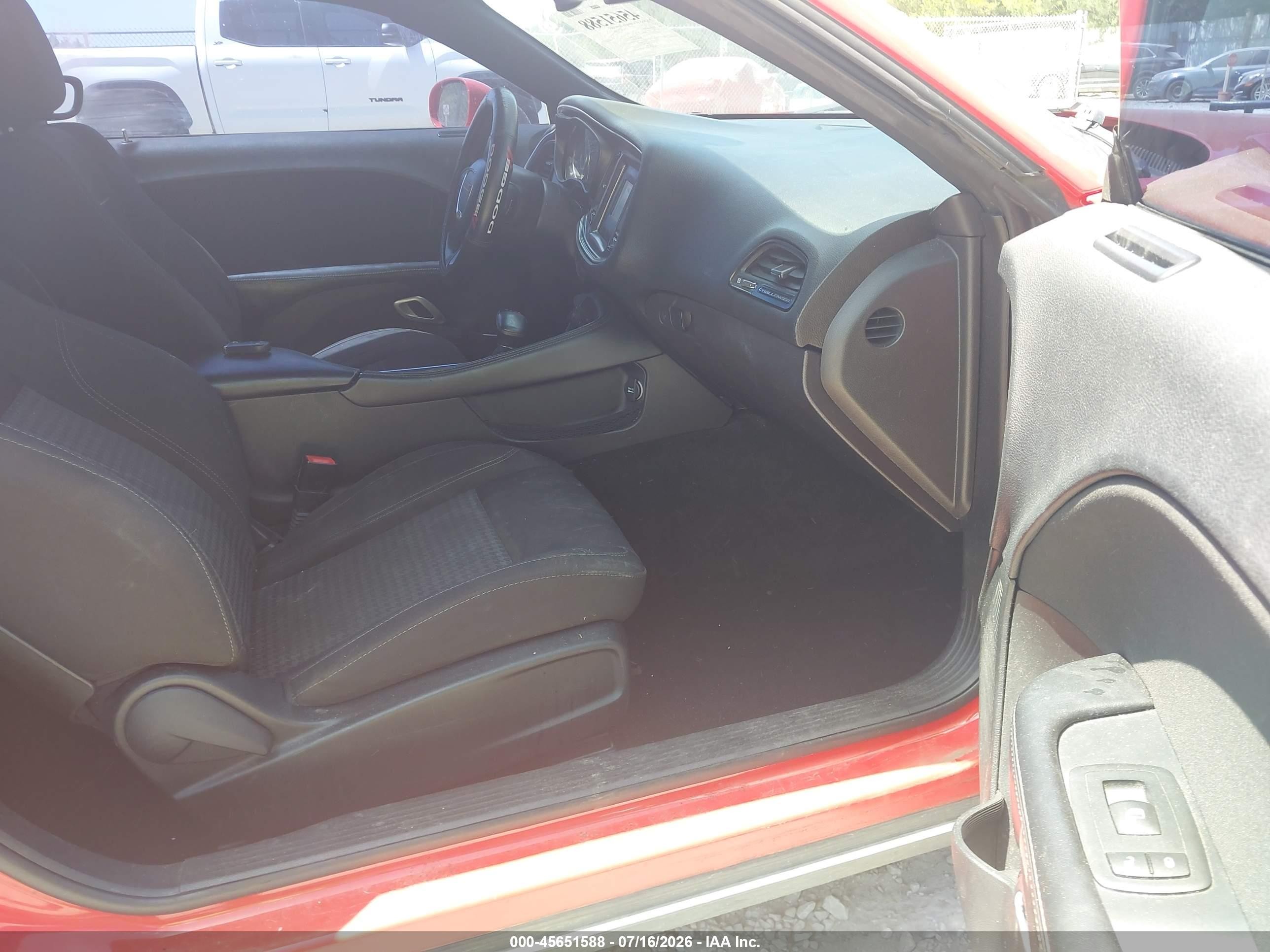 2015 Dodge Challenger Sxt Red vin: 2C3CDZAG9FH787833