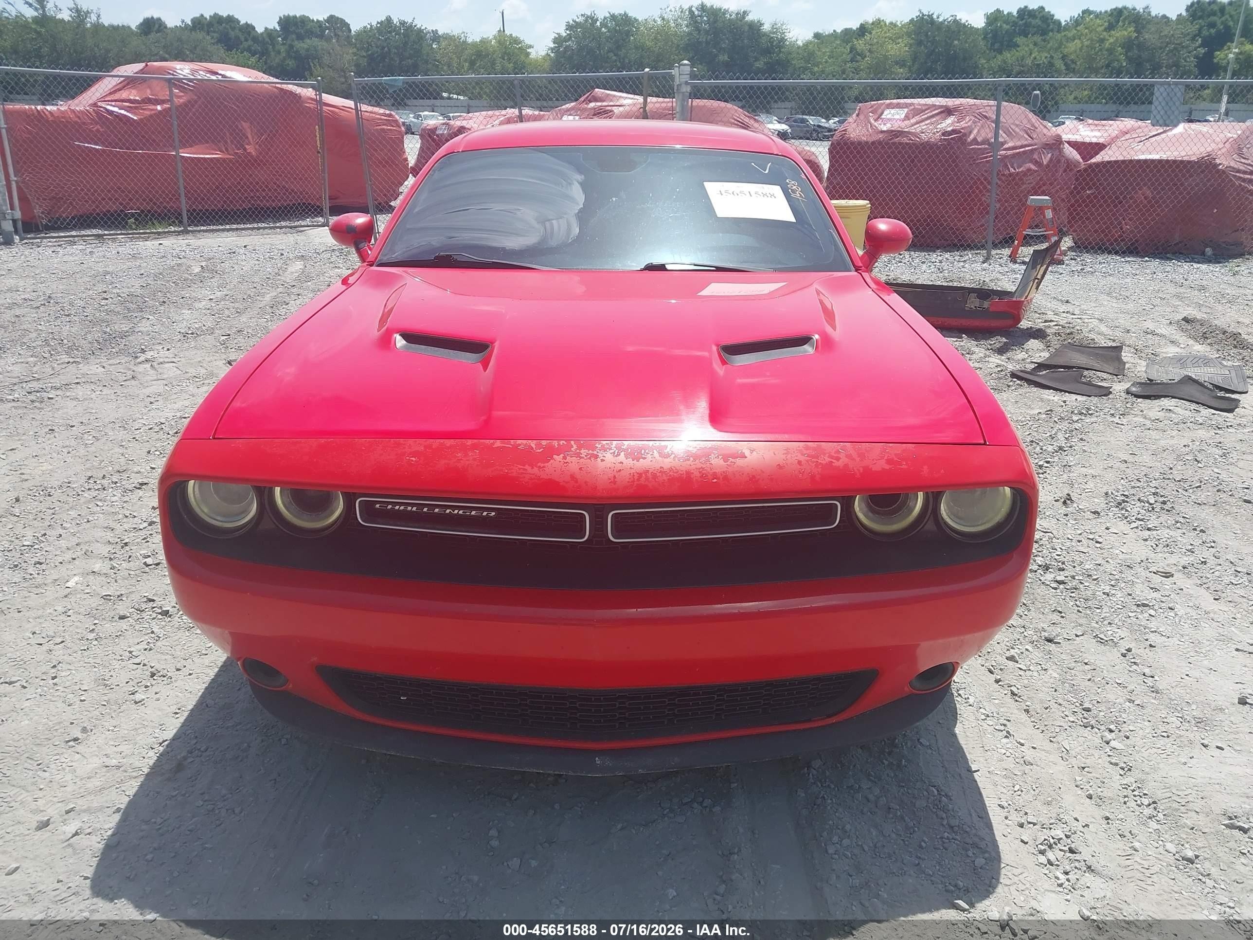 2015 Dodge Challenger Sxt Red vin: 2C3CDZAG9FH787833