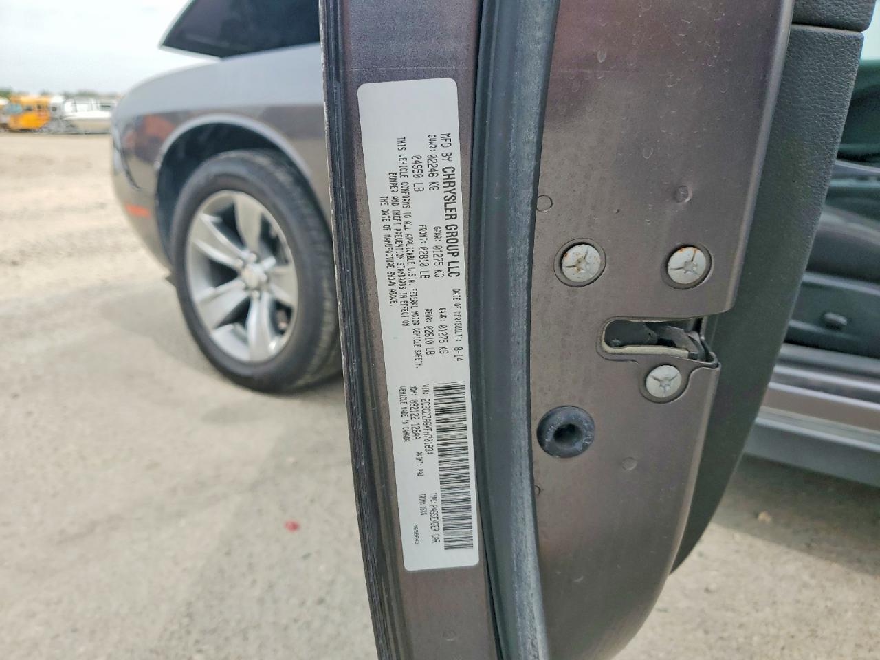 2015 Dodge Challenger Sxt Charcoal vin: 2C3CDZAGXFH701834