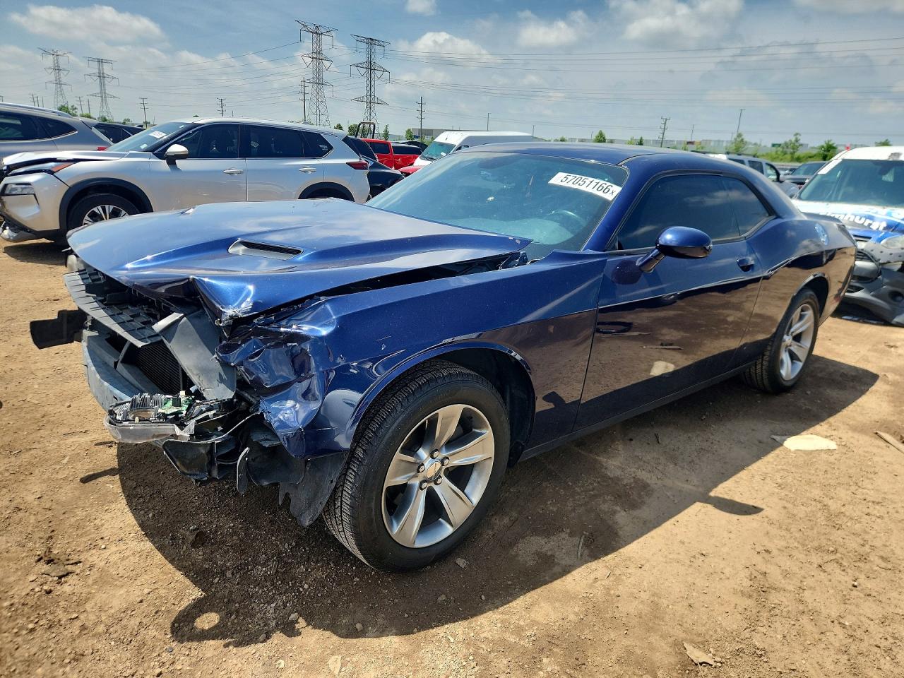 2015 Dodge Challenger Sxt Blue vin: 2C3CDZAGXFH723946