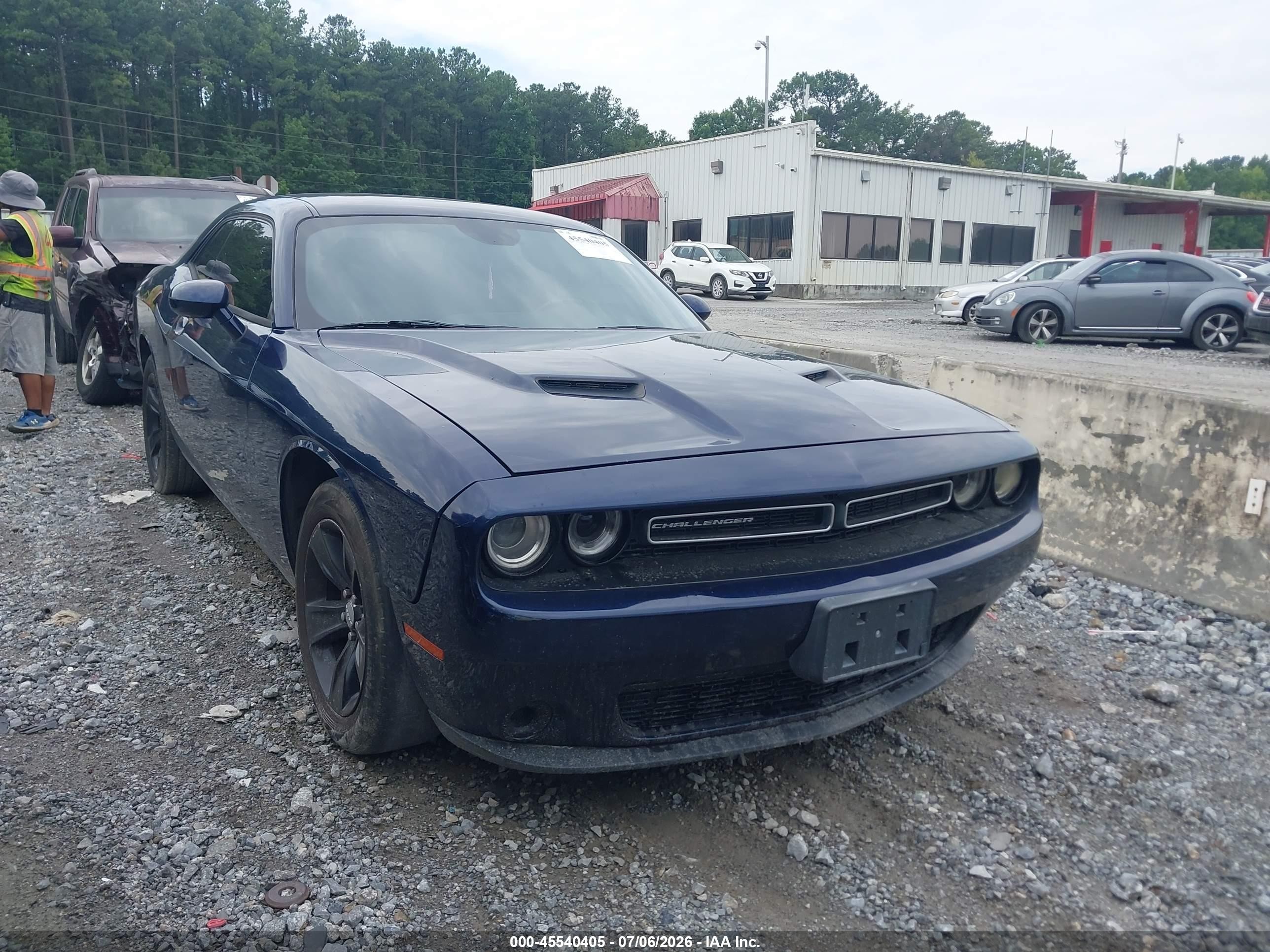 2015 Dodge Challenger Sxt Dark Blue vin: 2C3CDZAGXFH732825