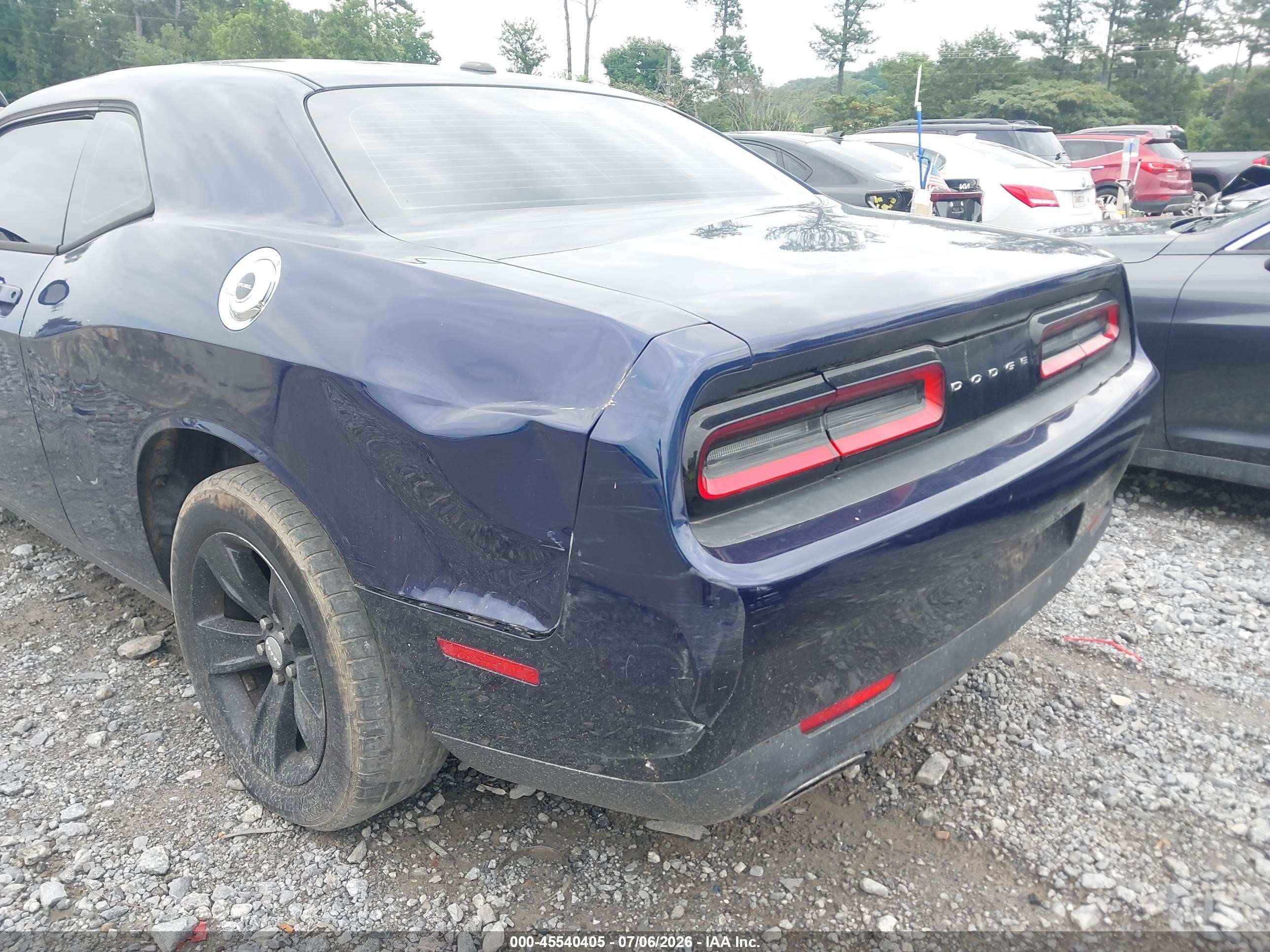 2015 Dodge Challenger Sxt Dark Blue vin: 2C3CDZAGXFH732825