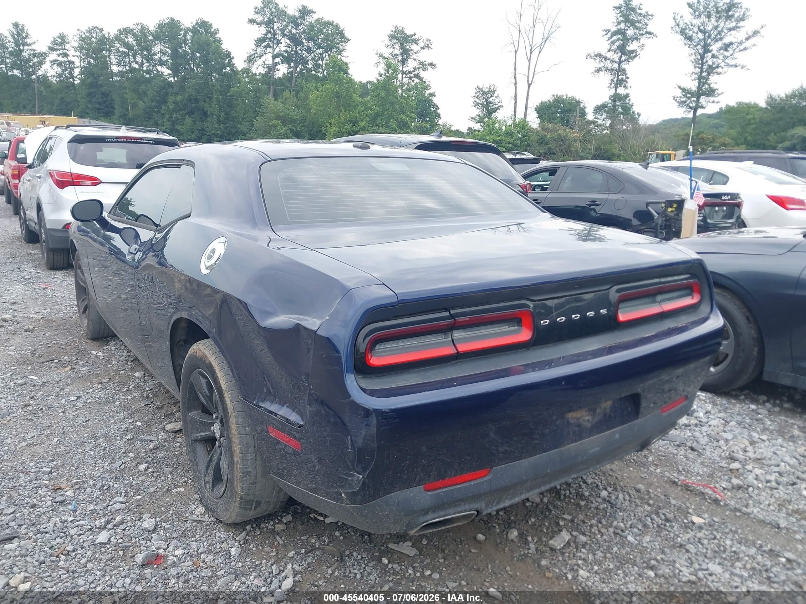2015 Dodge Challenger Sxt Dark Blue vin: 2C3CDZAGXFH732825