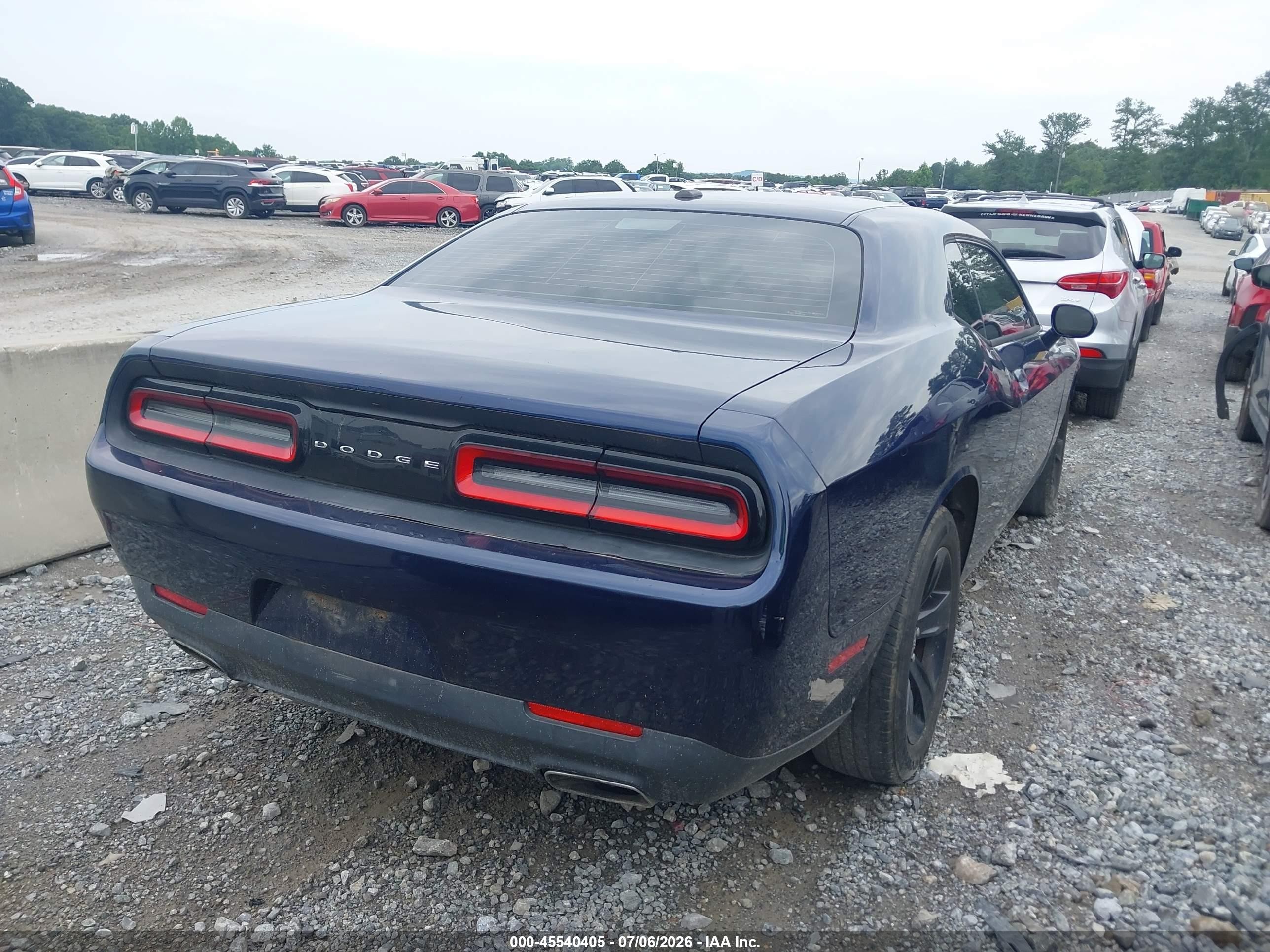 2015 Dodge Challenger Sxt Dark Blue vin: 2C3CDZAGXFH732825