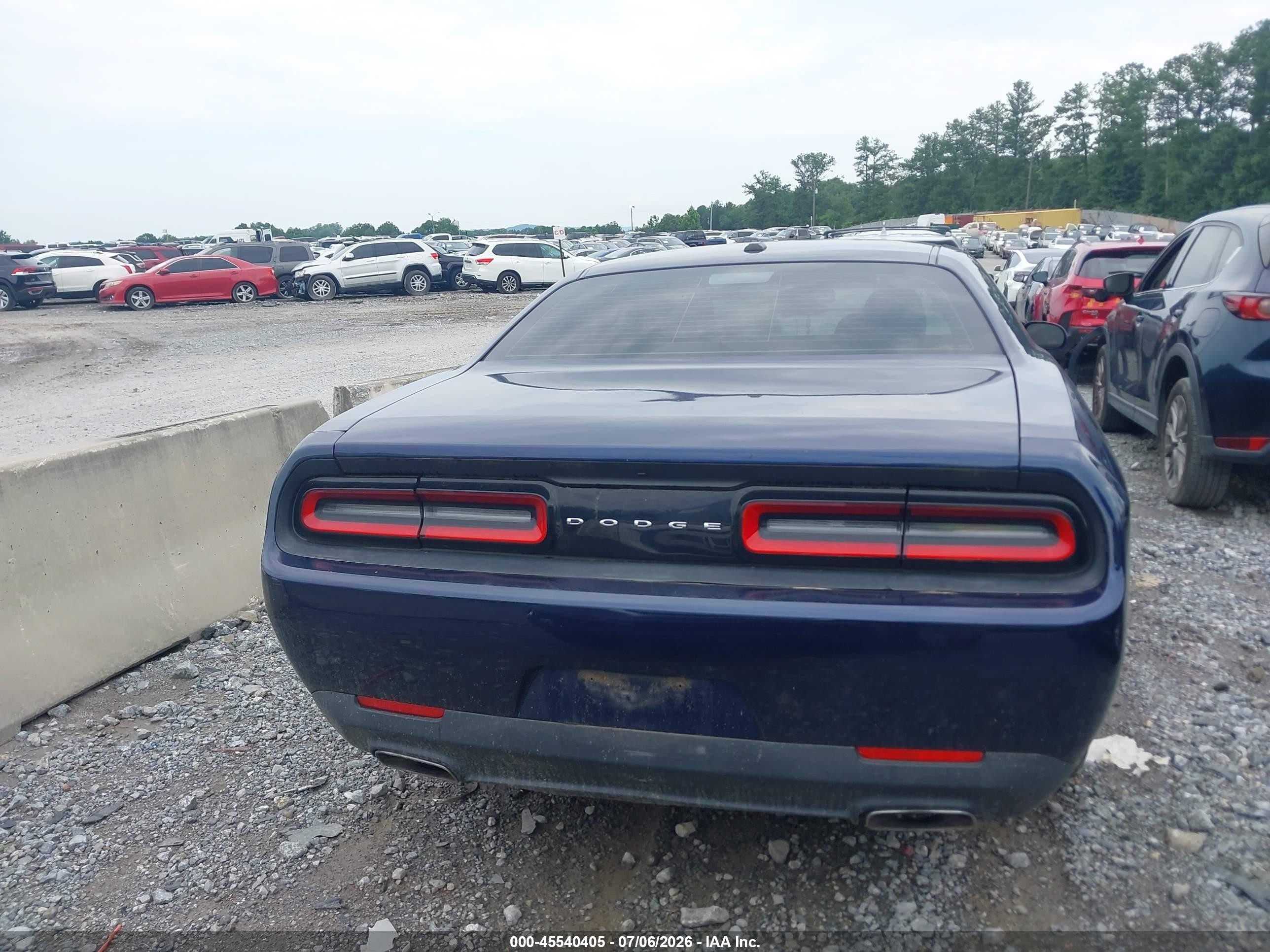2015 Dodge Challenger Sxt Dark Blue vin: 2C3CDZAGXFH732825