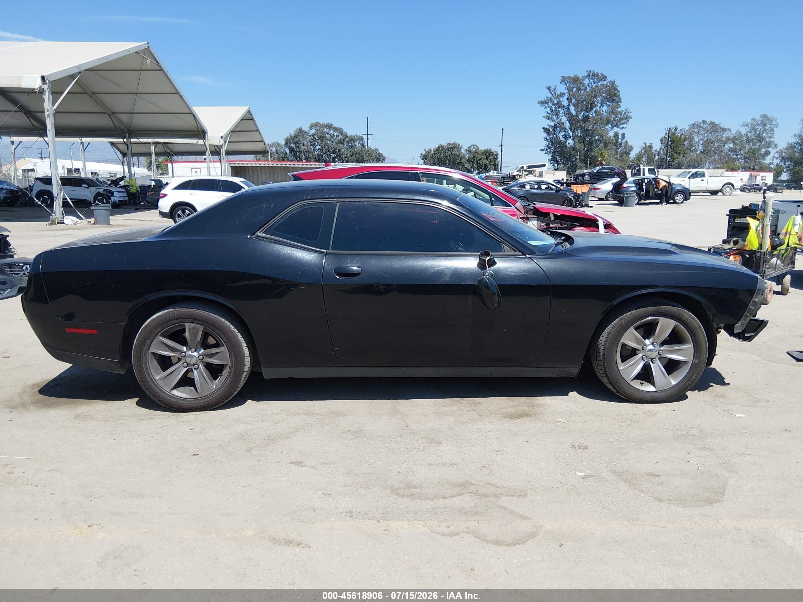 2015 Dodge Challenger Sxt Black vin: 2C3CDZAGXFH798209