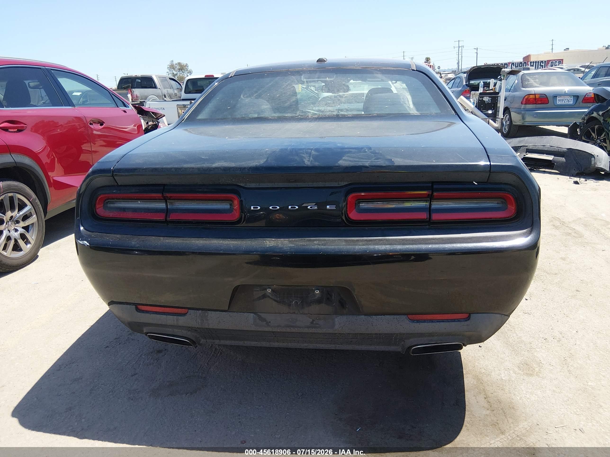 2015 Dodge Challenger Sxt Black vin: 2C3CDZAGXFH798209