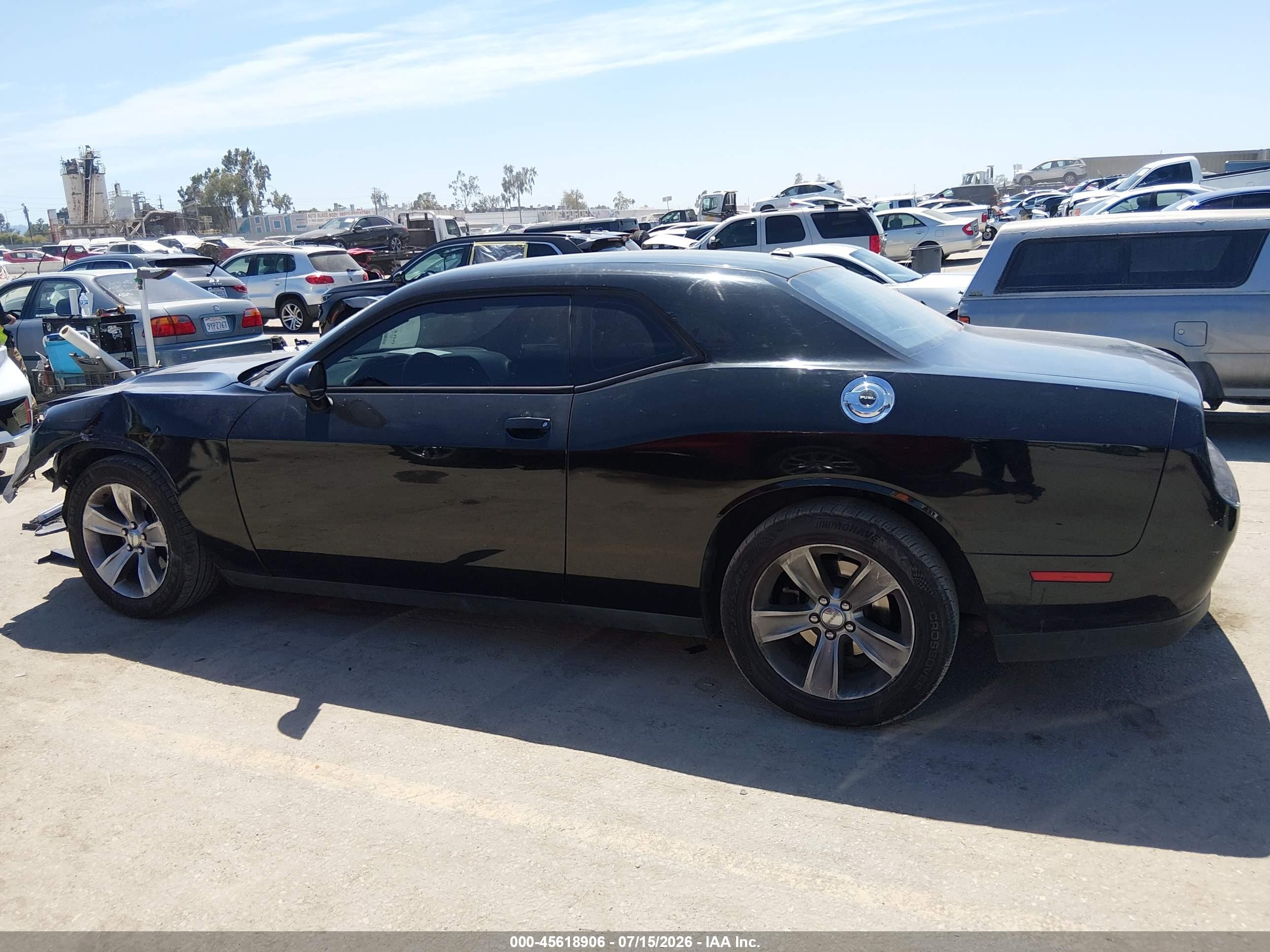 2015 Dodge Challenger Sxt Black vin: 2C3CDZAGXFH798209