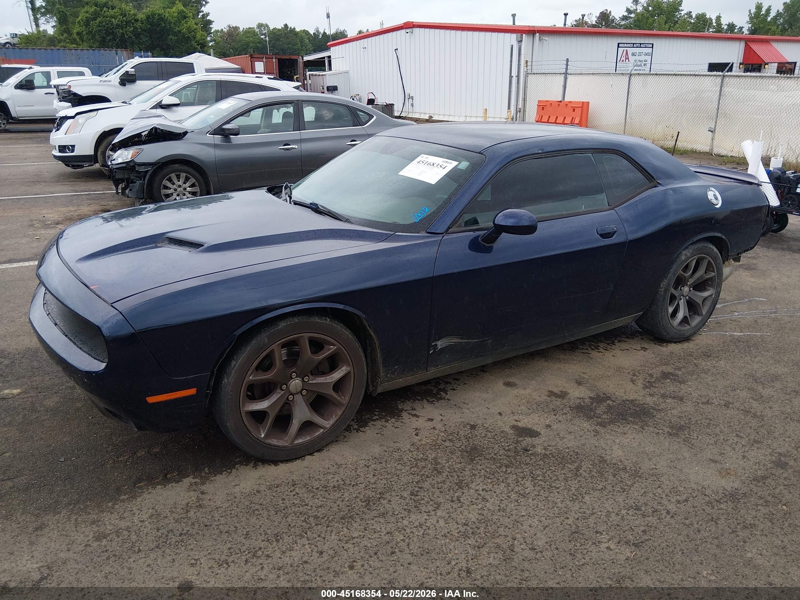 2015 Dodge Challenger Sxt Blue vin: 2C3CDZAGXFH873605