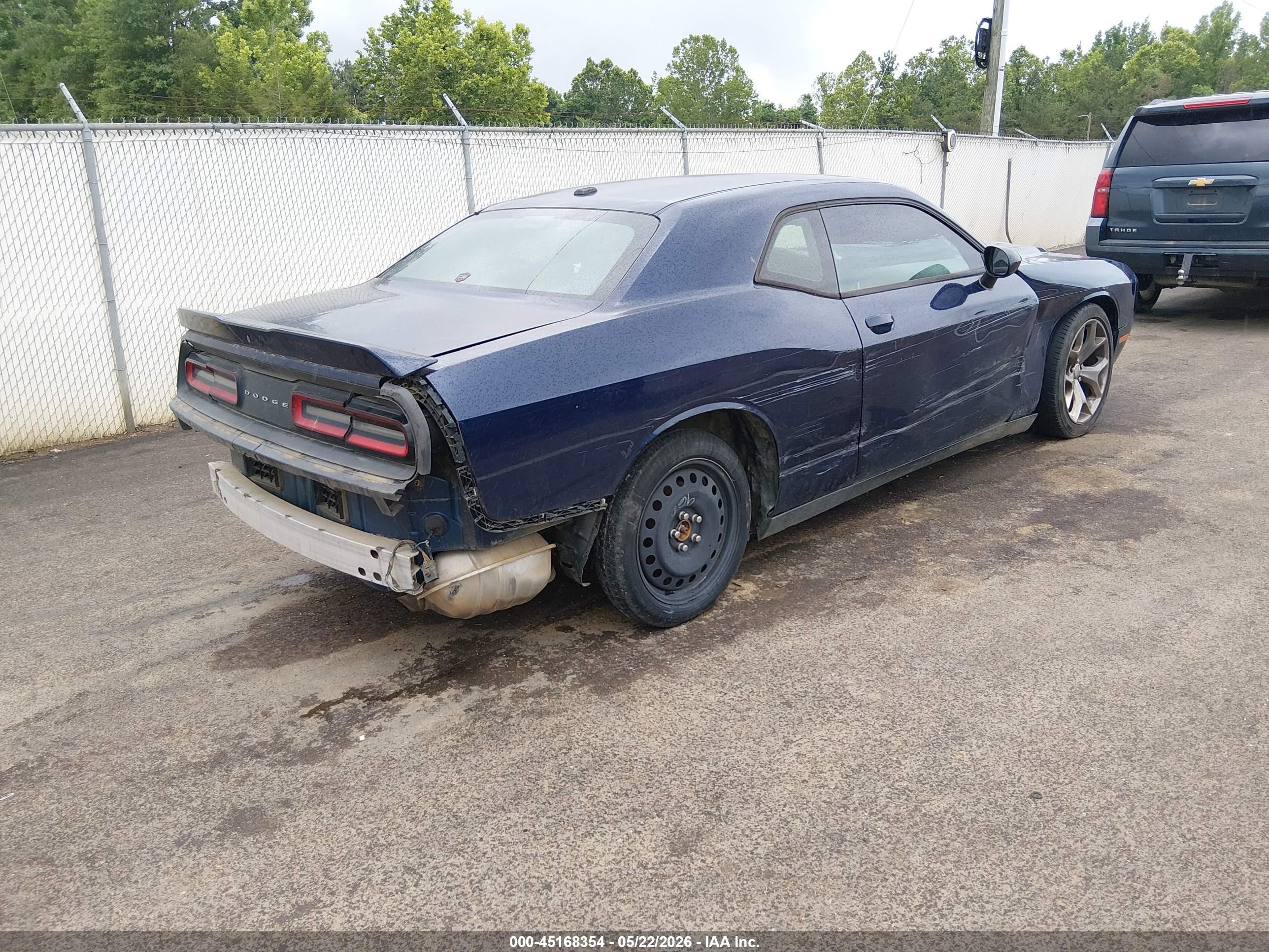 2015 Dodge Challenger Sxt Blue vin: 2C3CDZAGXFH873605