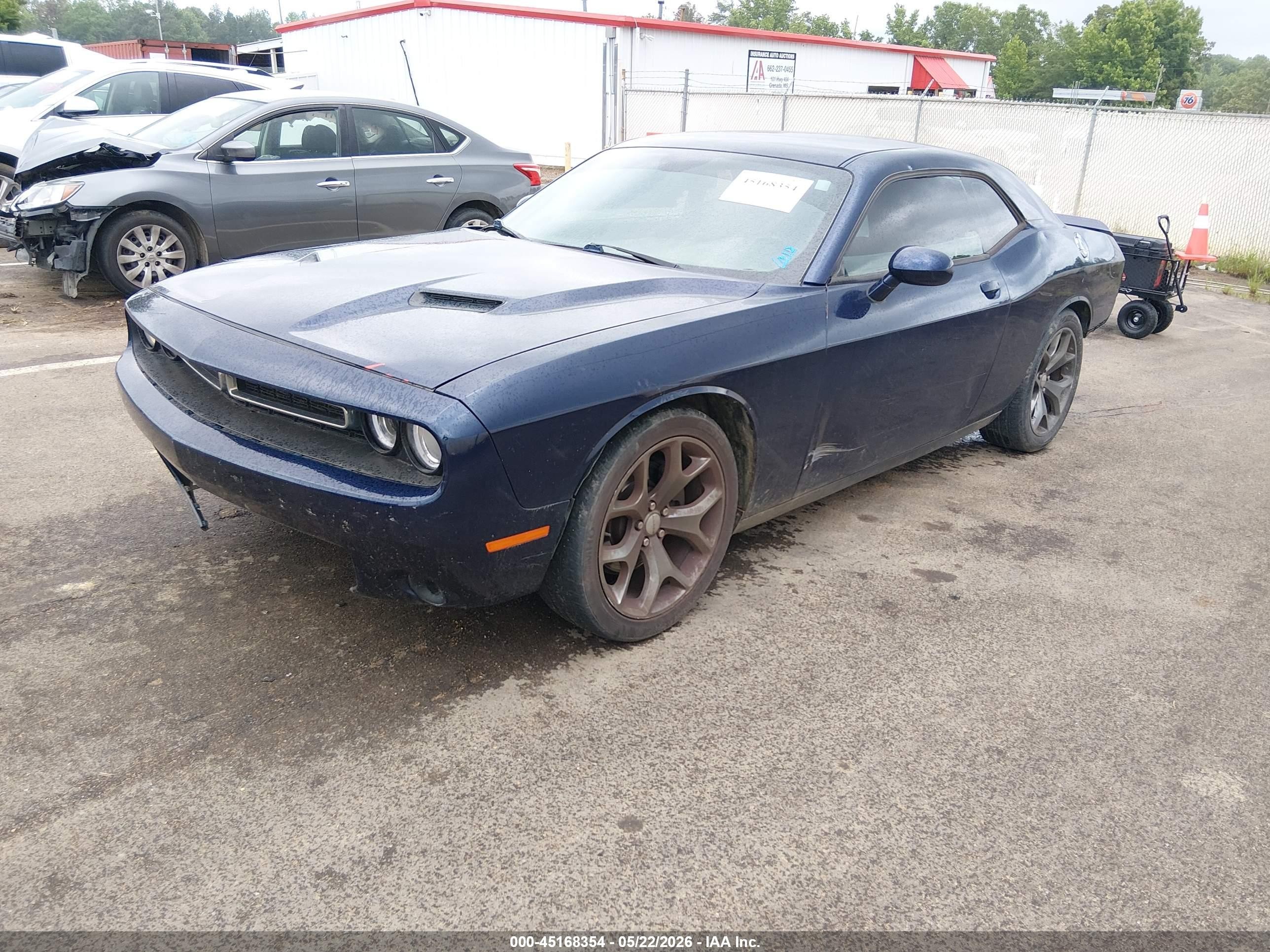 2015 Dodge Challenger Sxt Blue vin: 2C3CDZAGXFH873605