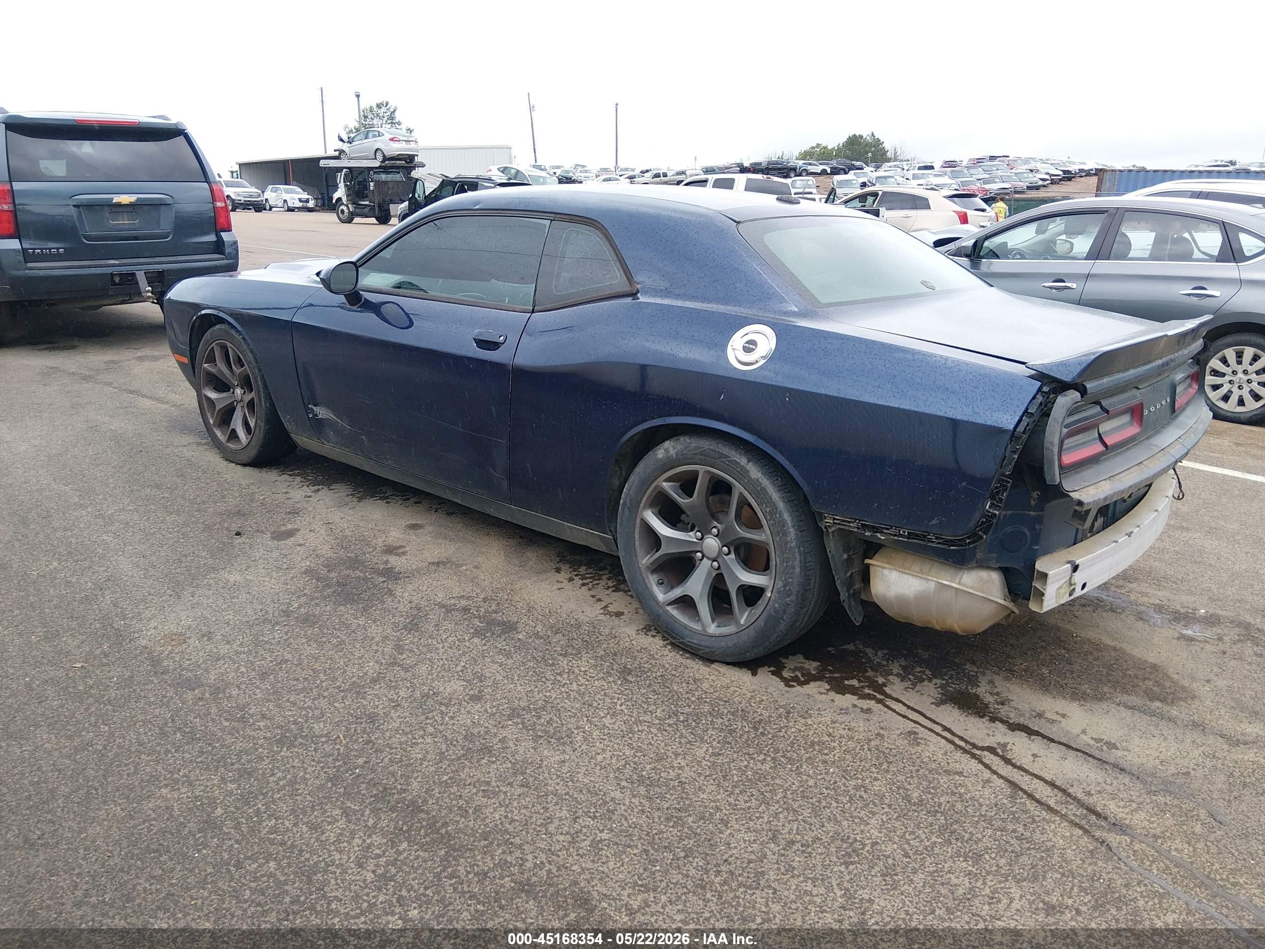 2015 Dodge Challenger Sxt Blue vin: 2C3CDZAGXFH873605