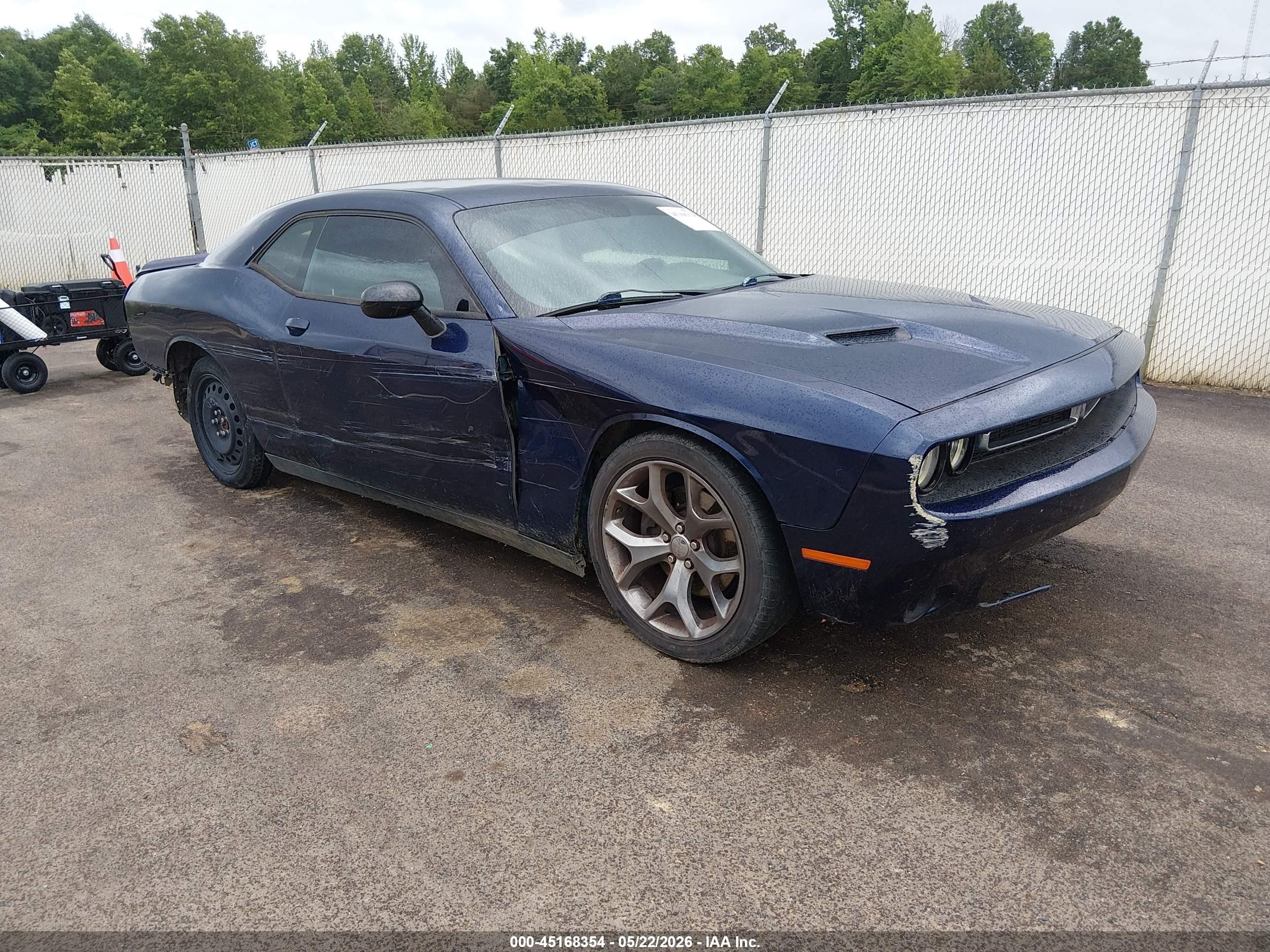 2015 Dodge Challenger Sxt Blue vin: 2C3CDZAGXFH873605