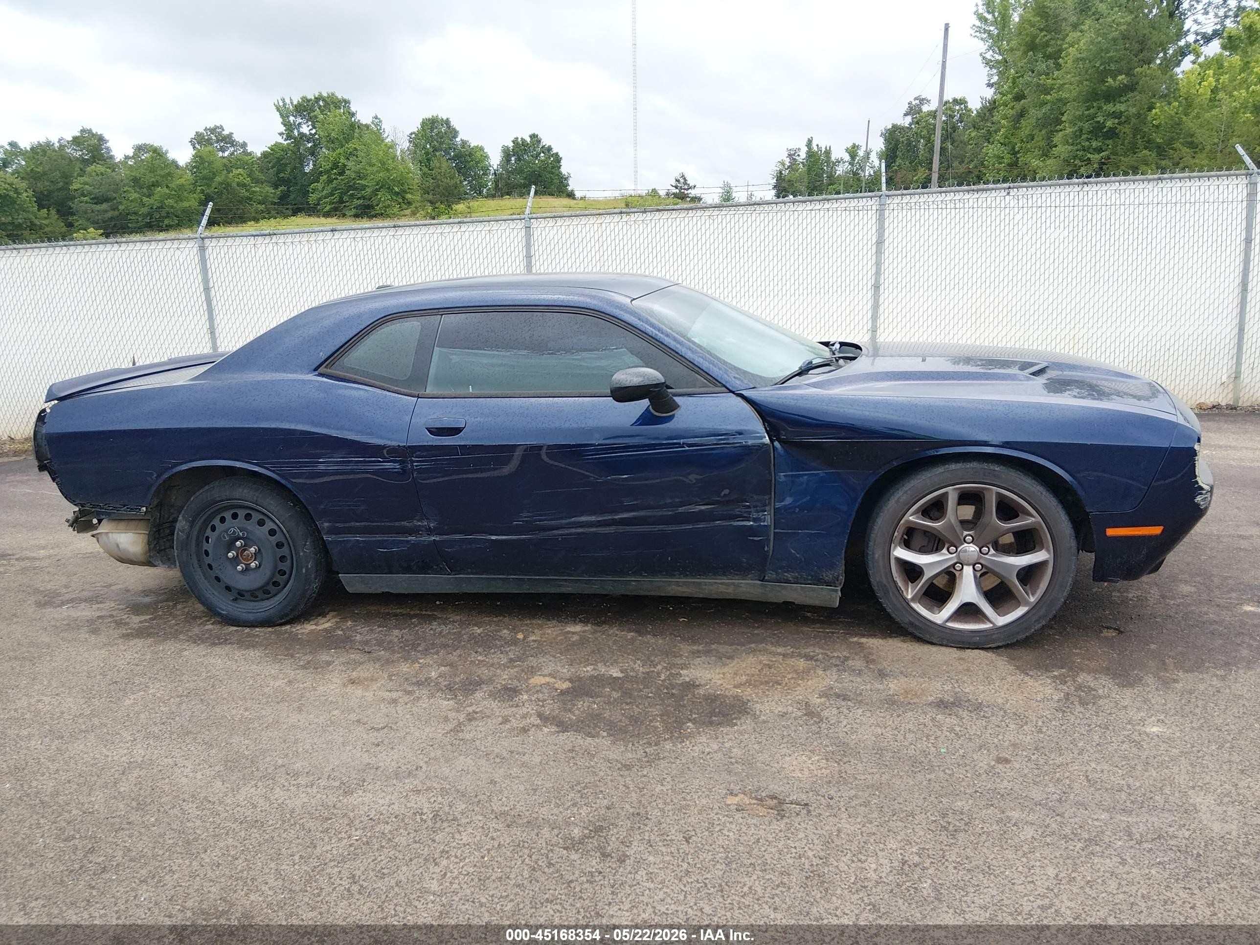 2015 Dodge Challenger Sxt Blue vin: 2C3CDZAGXFH873605