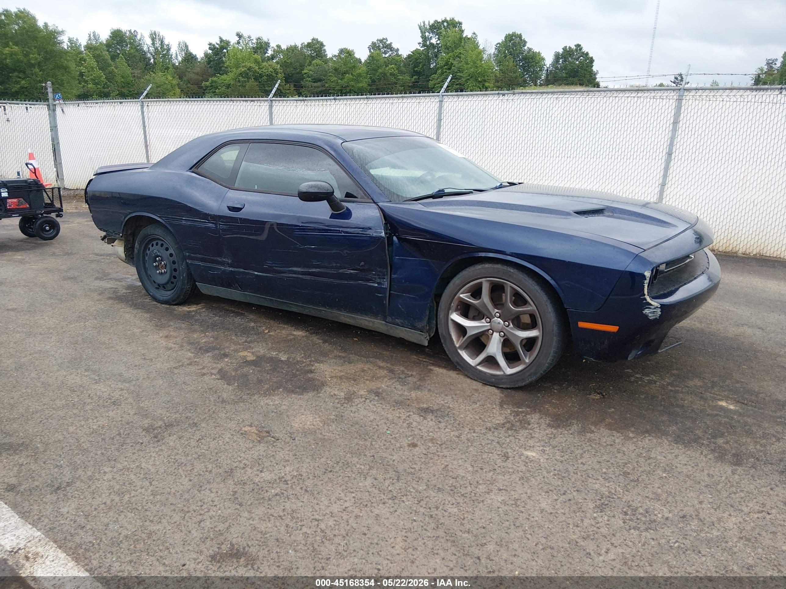 2015 Dodge Challenger Sxt Blue vin: 2C3CDZAGXFH873605
