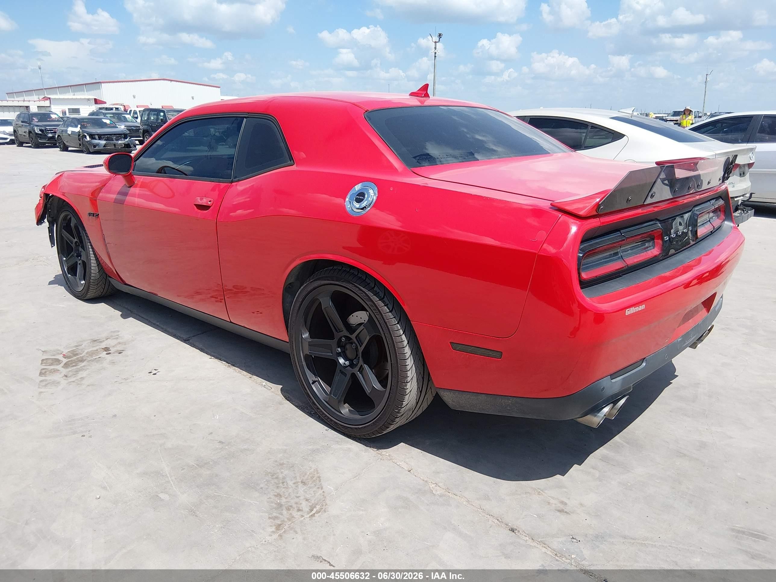 2015 Dodge Challenger R/t Red vin: 2C3CDZAT0FH712094