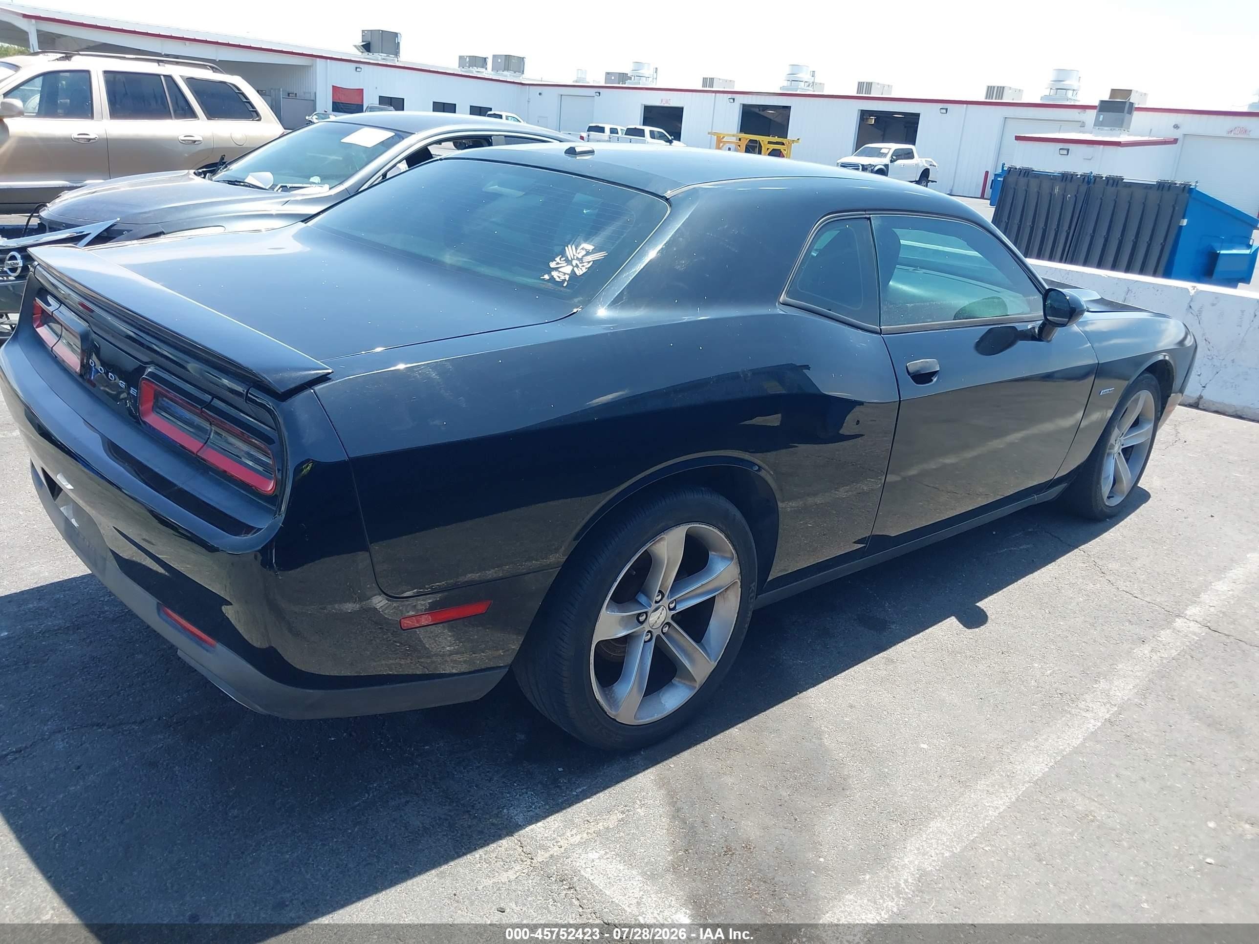 2015 Dodge Challenger R/t Black vin: 2C3CDZAT1FH712282