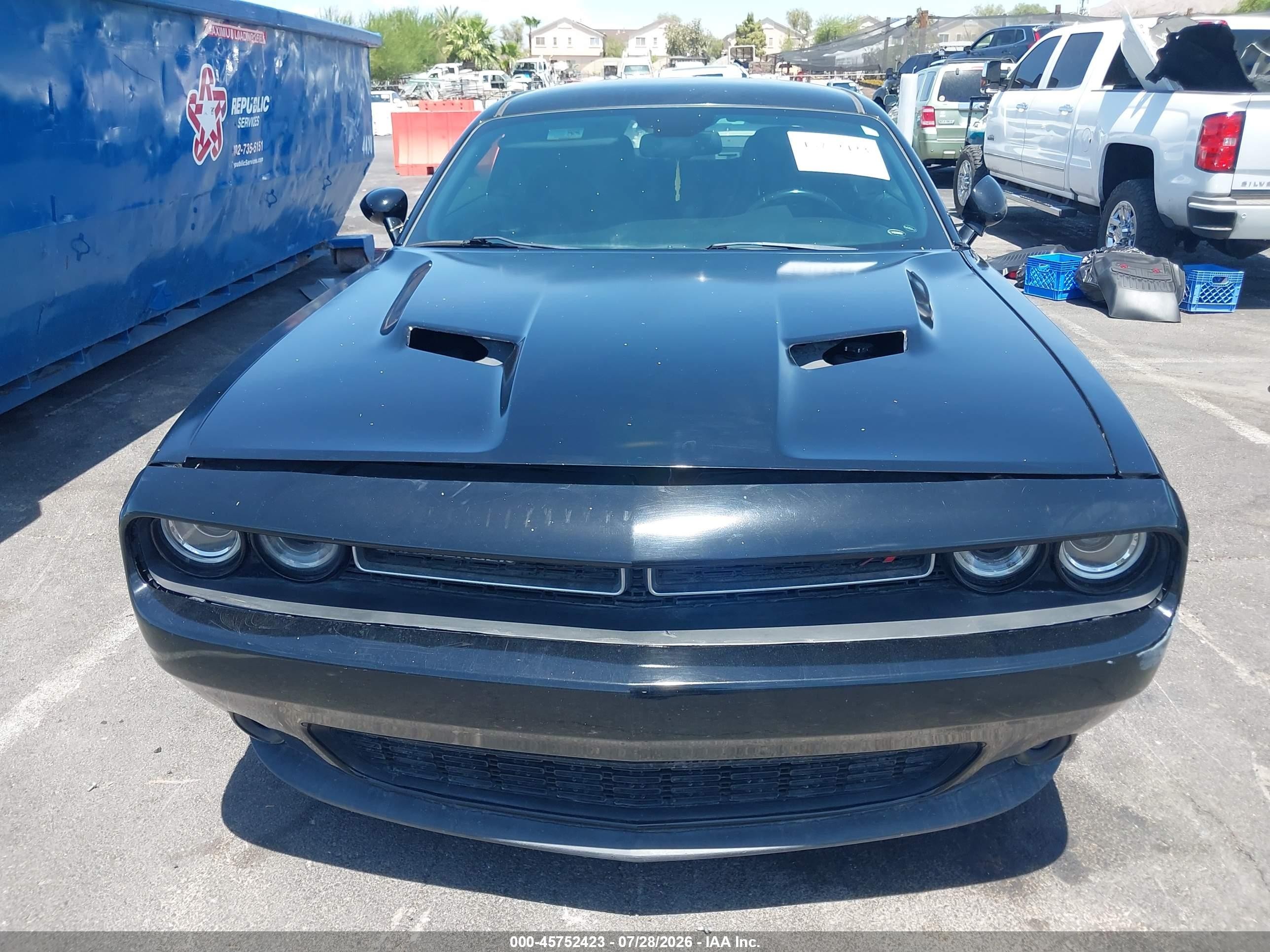 2015 Dodge Challenger R/t Black vin: 2C3CDZAT1FH712282