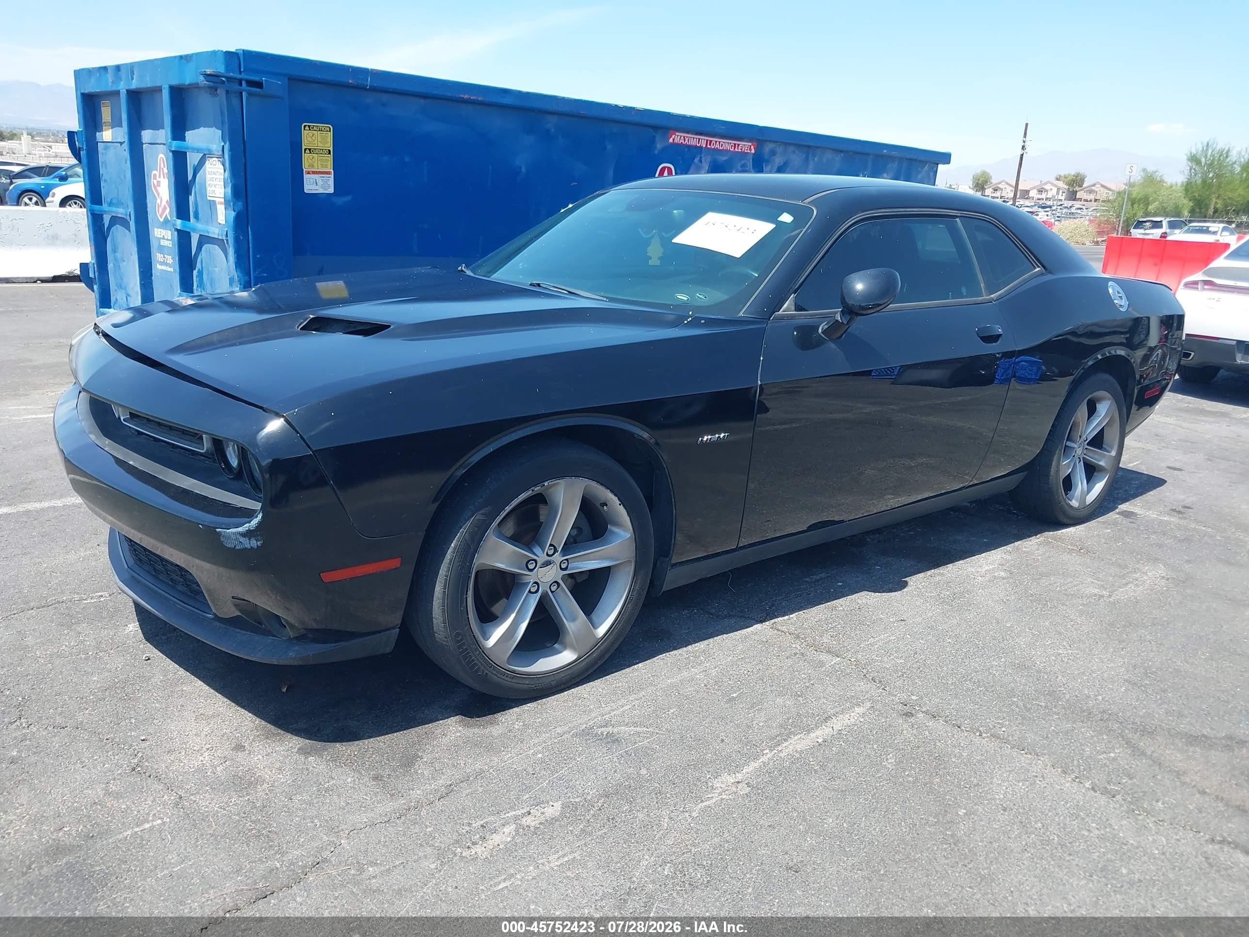 2015 Dodge Challenger R/t Black vin: 2C3CDZAT1FH712282