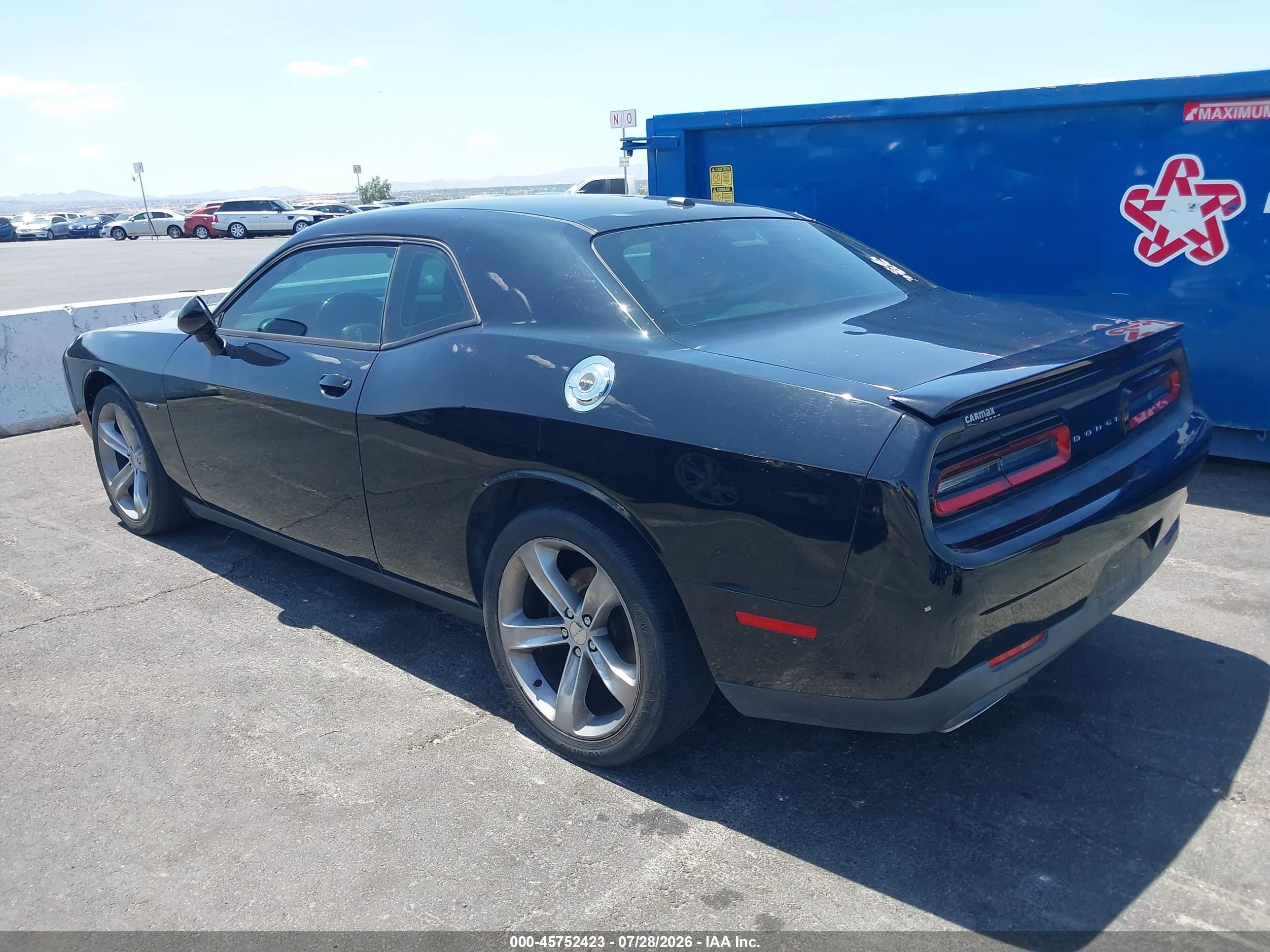 2015 Dodge Challenger R/t Black vin: 2C3CDZAT1FH712282