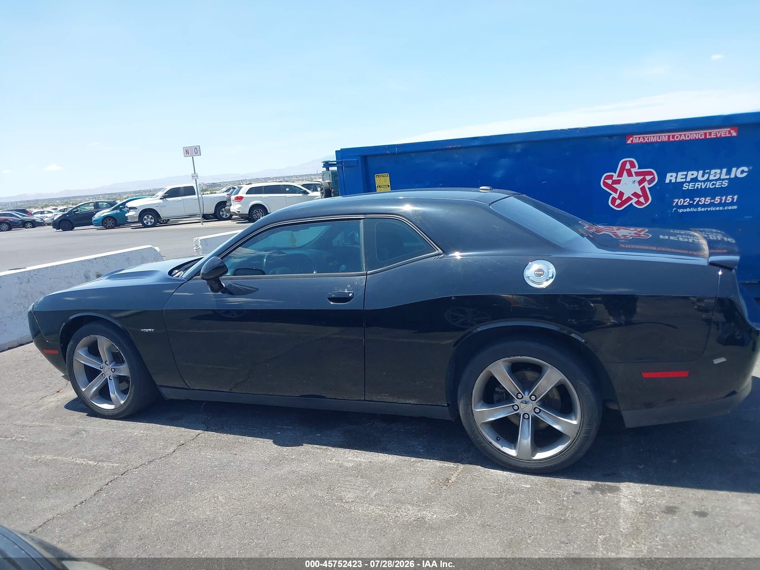 2015 Dodge Challenger R/t Black vin: 2C3CDZAT1FH712282