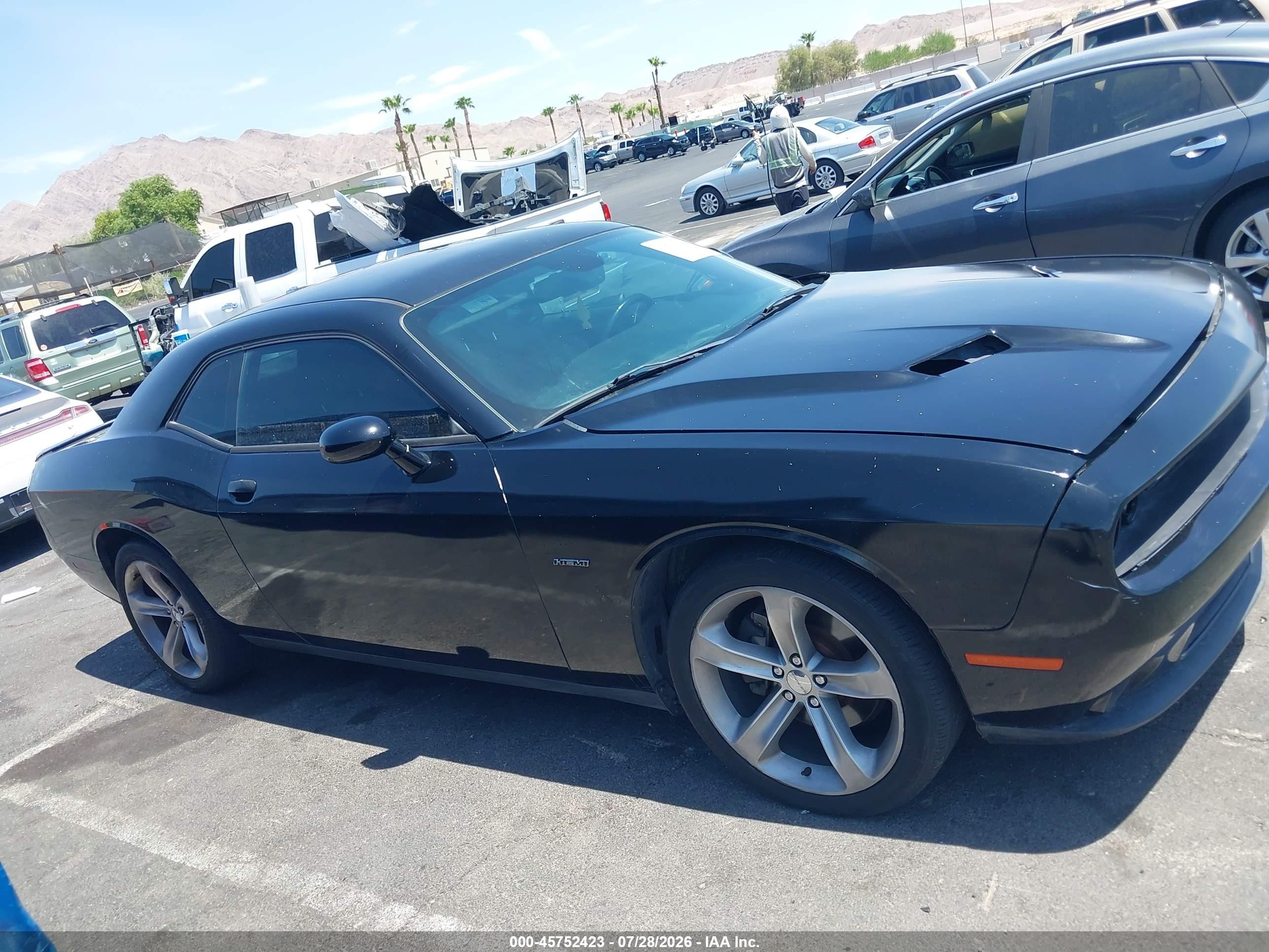 2015 Dodge Challenger R/t Black vin: 2C3CDZAT1FH712282