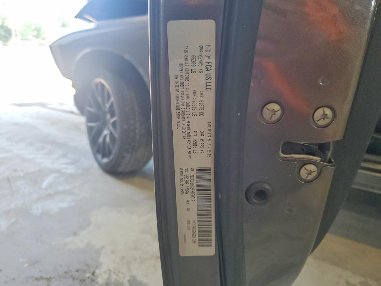 2015 Dodge Challenger Sxt Gray vin: 2C3CDZAT2FH850512