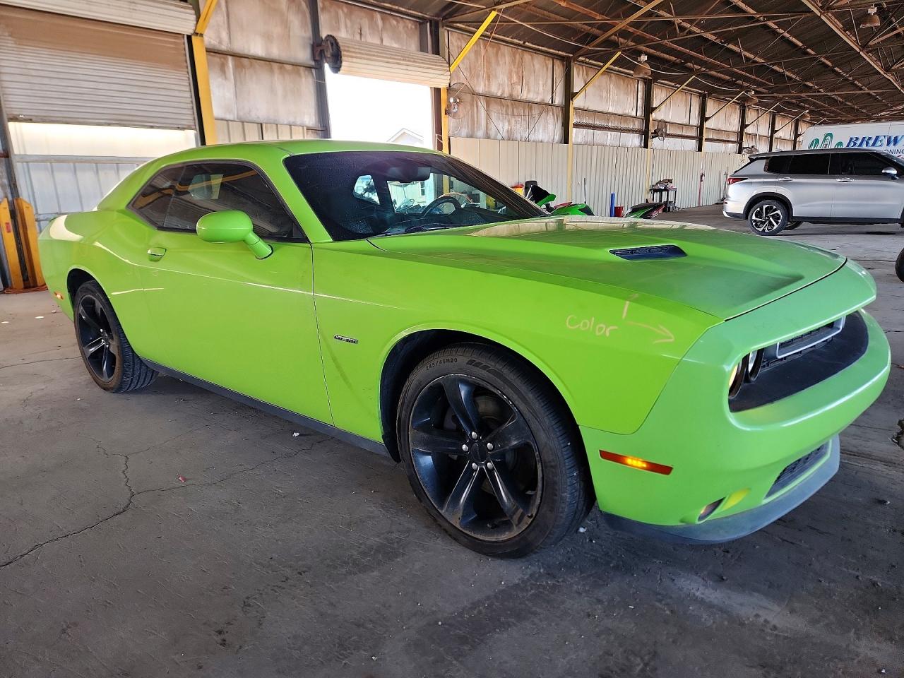 2015 Dodge Challenger Sxt Green vin: 2C3CDZAT3FH711411