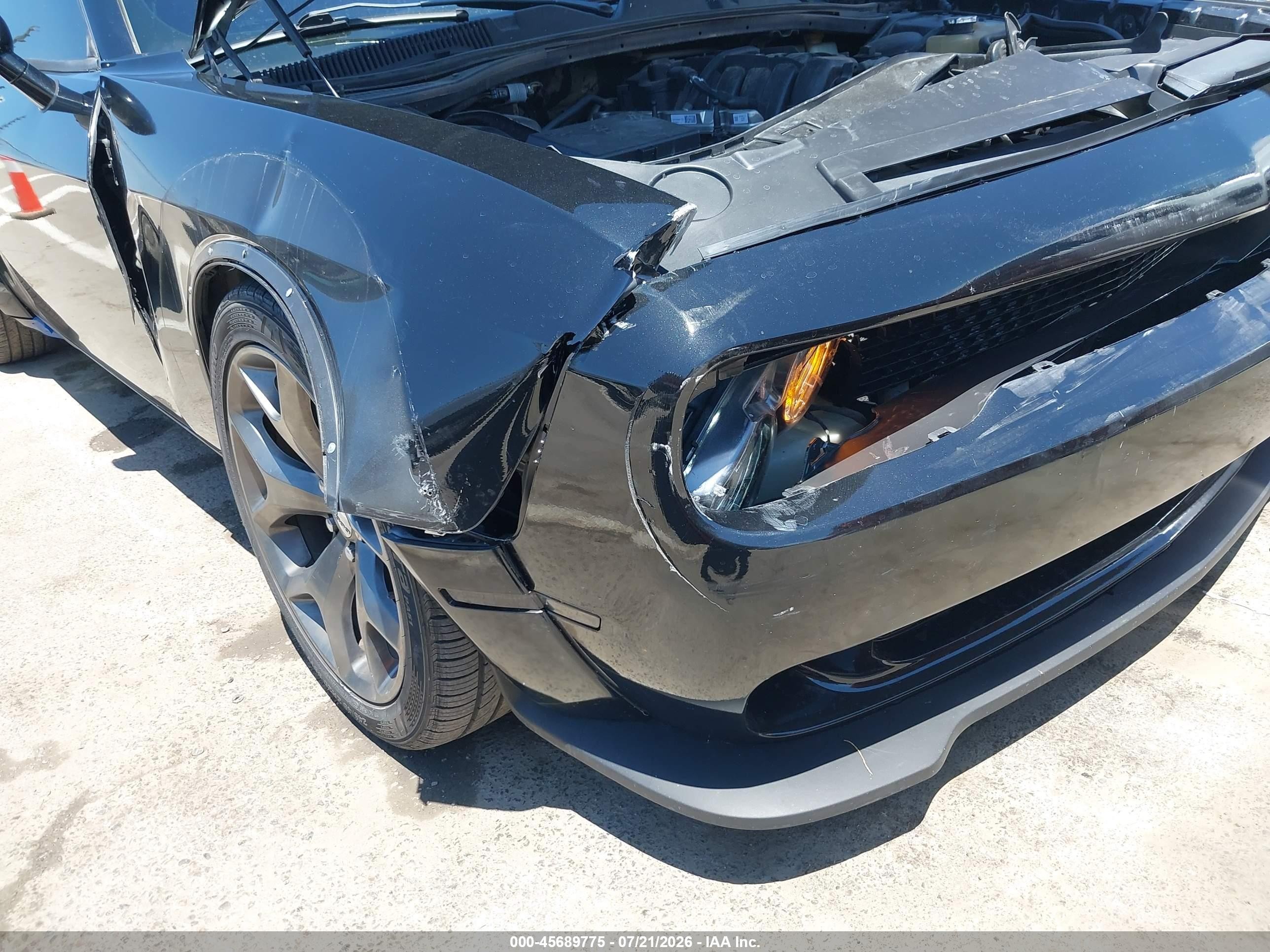 2015 Dodge Challenger R/t Черный vin: 2C3CDZAT3FH717709