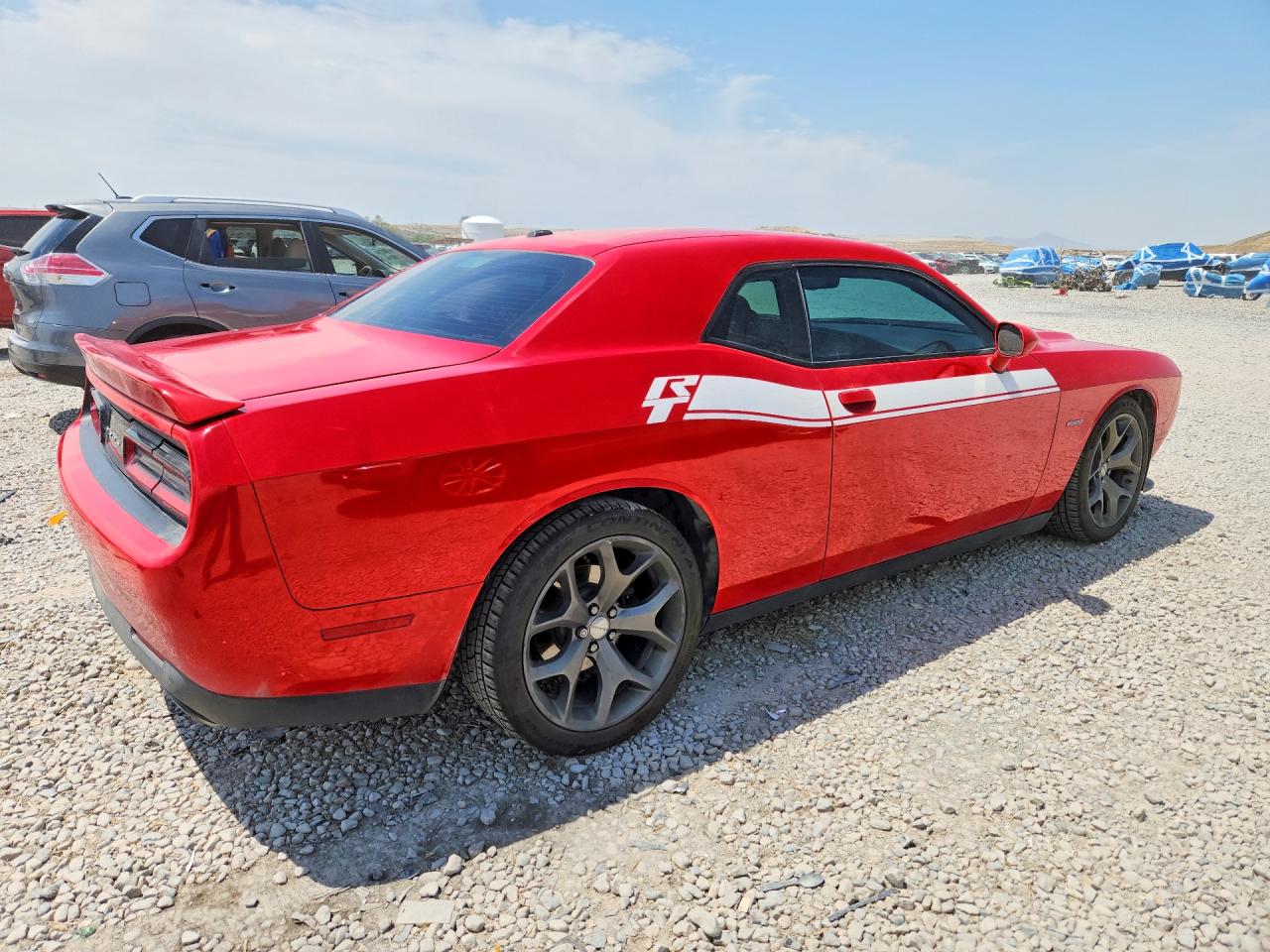2015 Dodge Challenger Sxt Red vin: 2C3CDZAT3FH822301