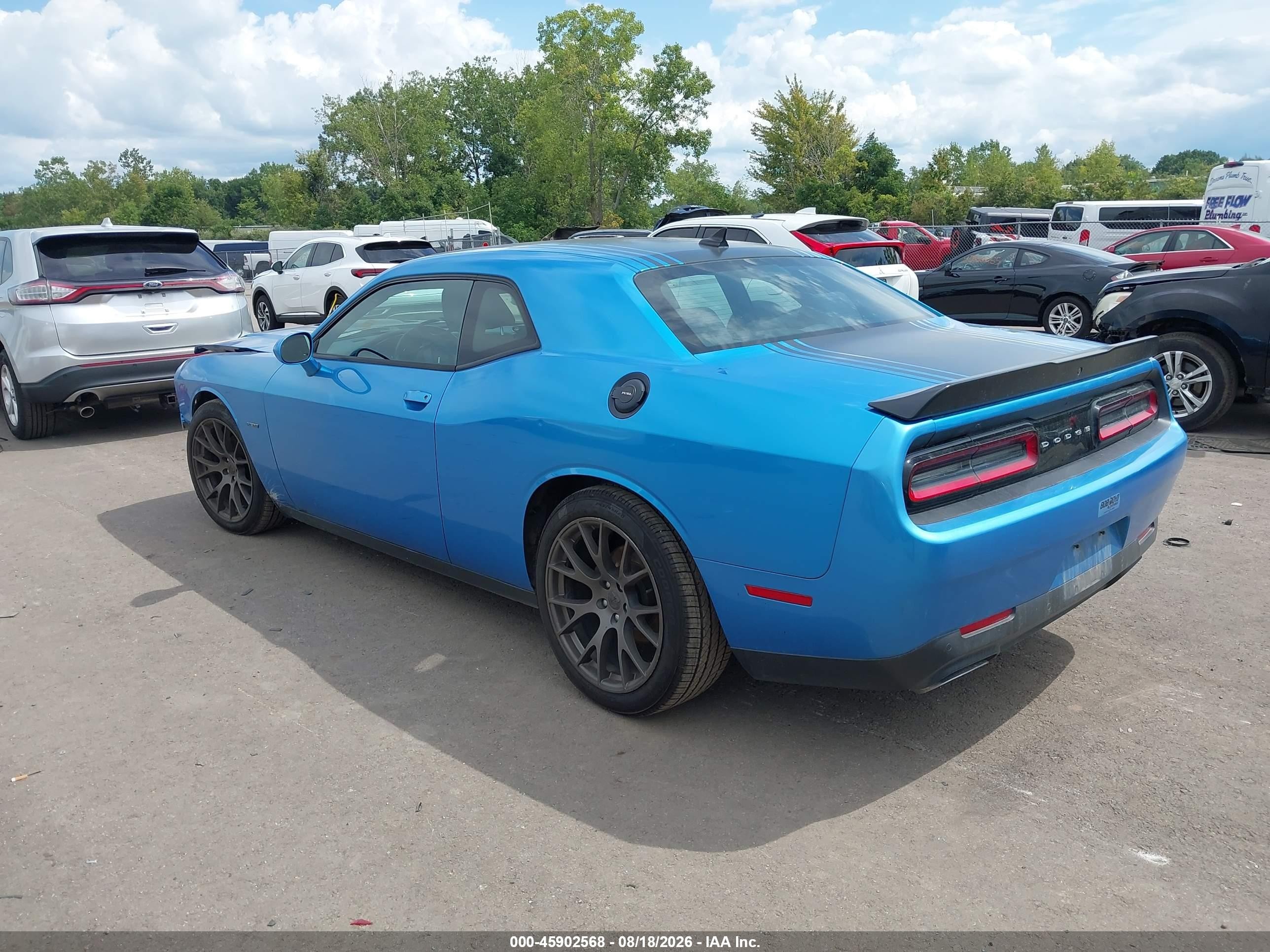 2015 Dodge Challenger R/t Shaker Blue vin: 2C3CDZAT4FH782973