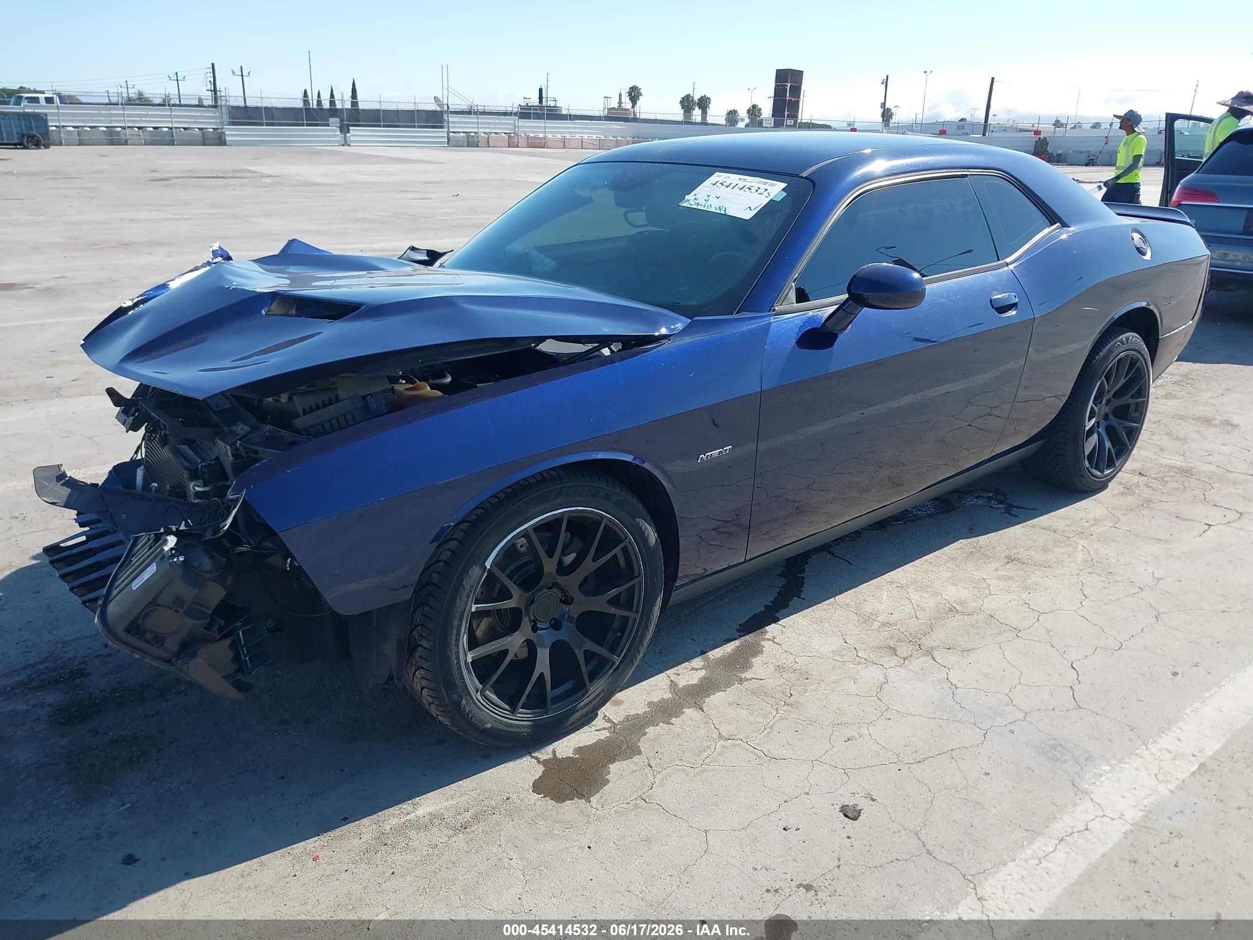 2015 Dodge Challenger R/t Blue vin: 2C3CDZAT5FH761369