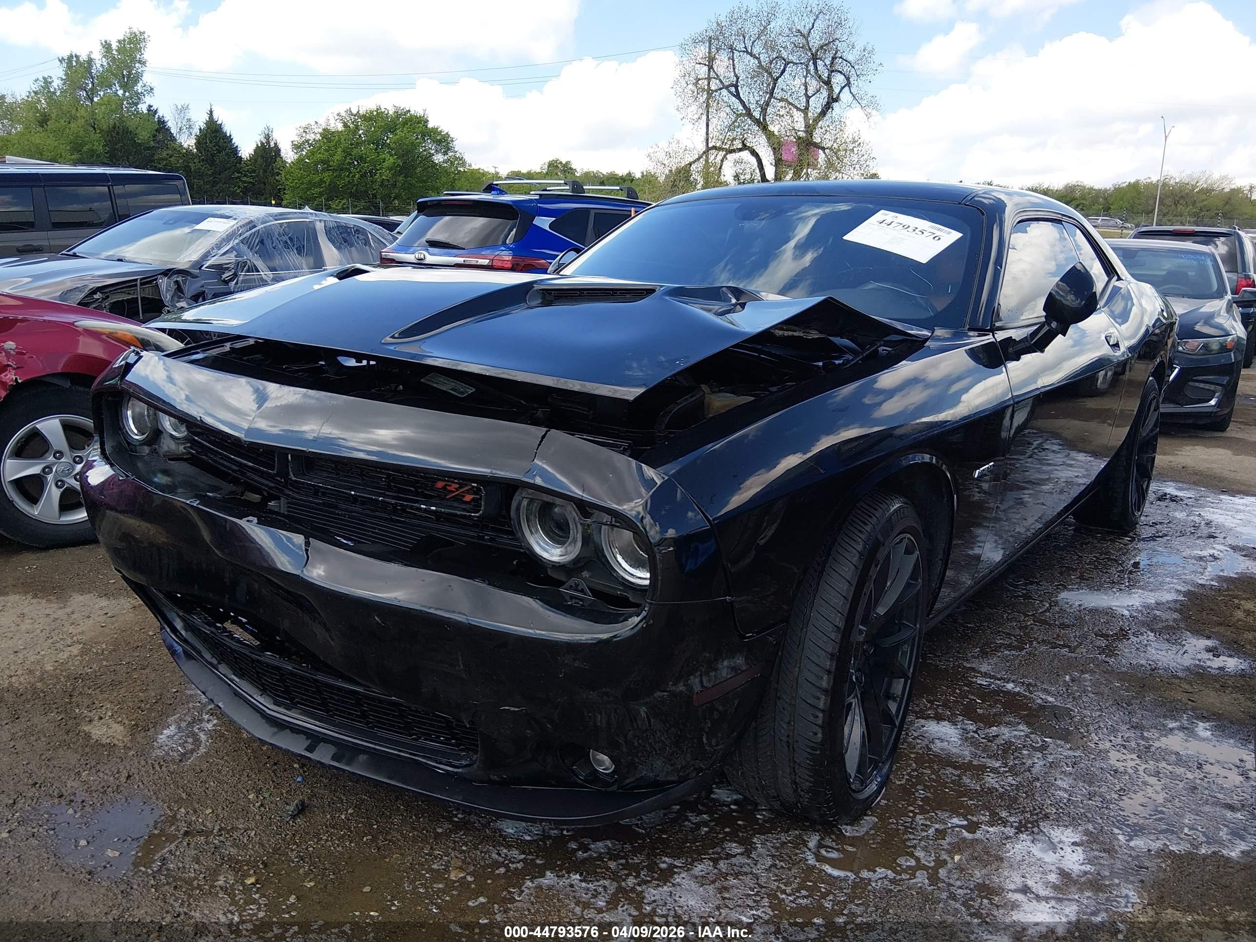 2015 Dodge Challenger R/t Black vin: 2C3CDZAT6FH715176