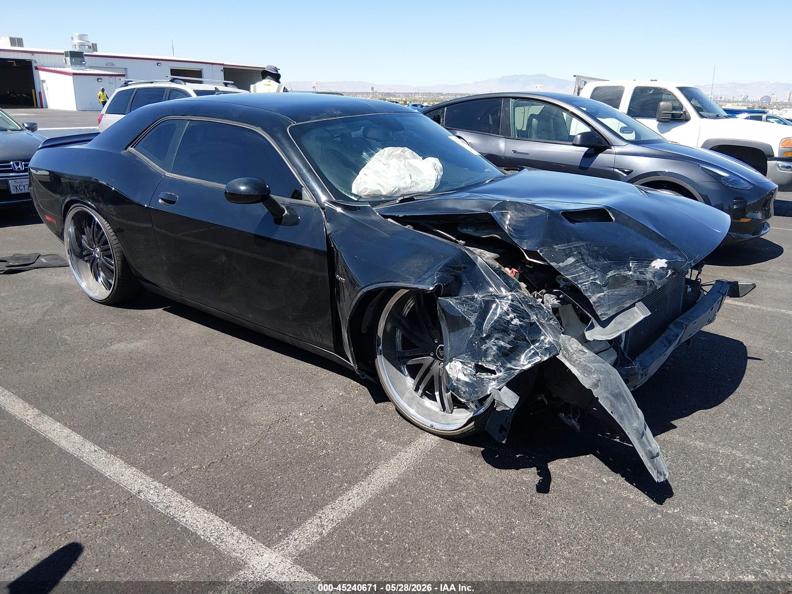 2015 Dodge Challenger R/t Black vin: 2C3CDZAT7FH783034