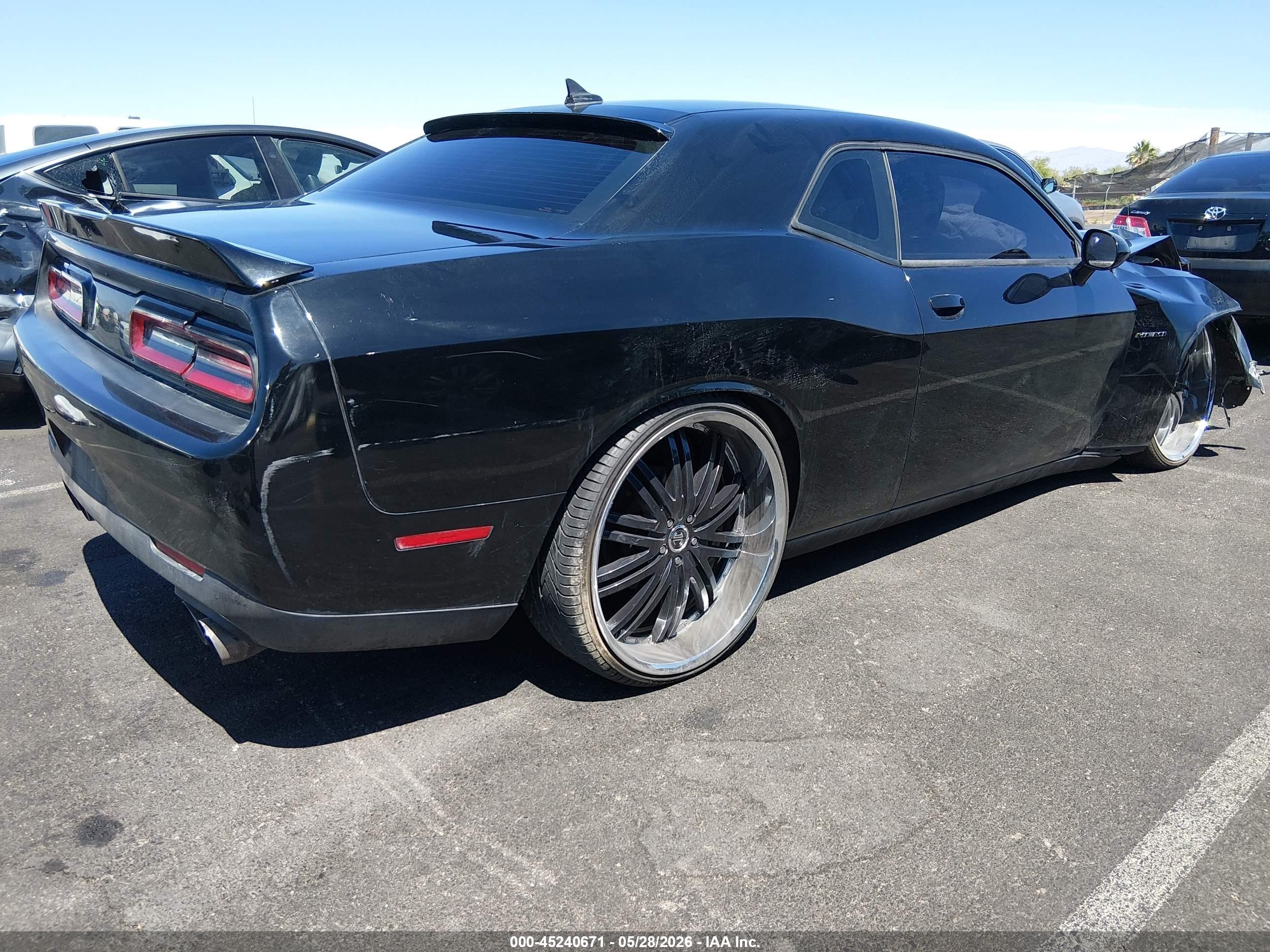2015 Dodge Challenger R/t Black vin: 2C3CDZAT7FH783034