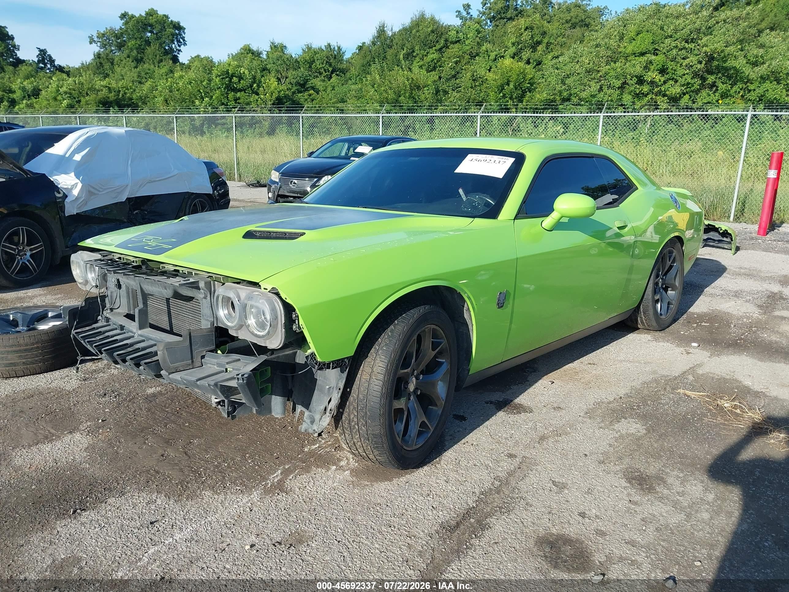 2015 Dodge Challenger R/t Green vin: 2C3CDZAT8FH712084