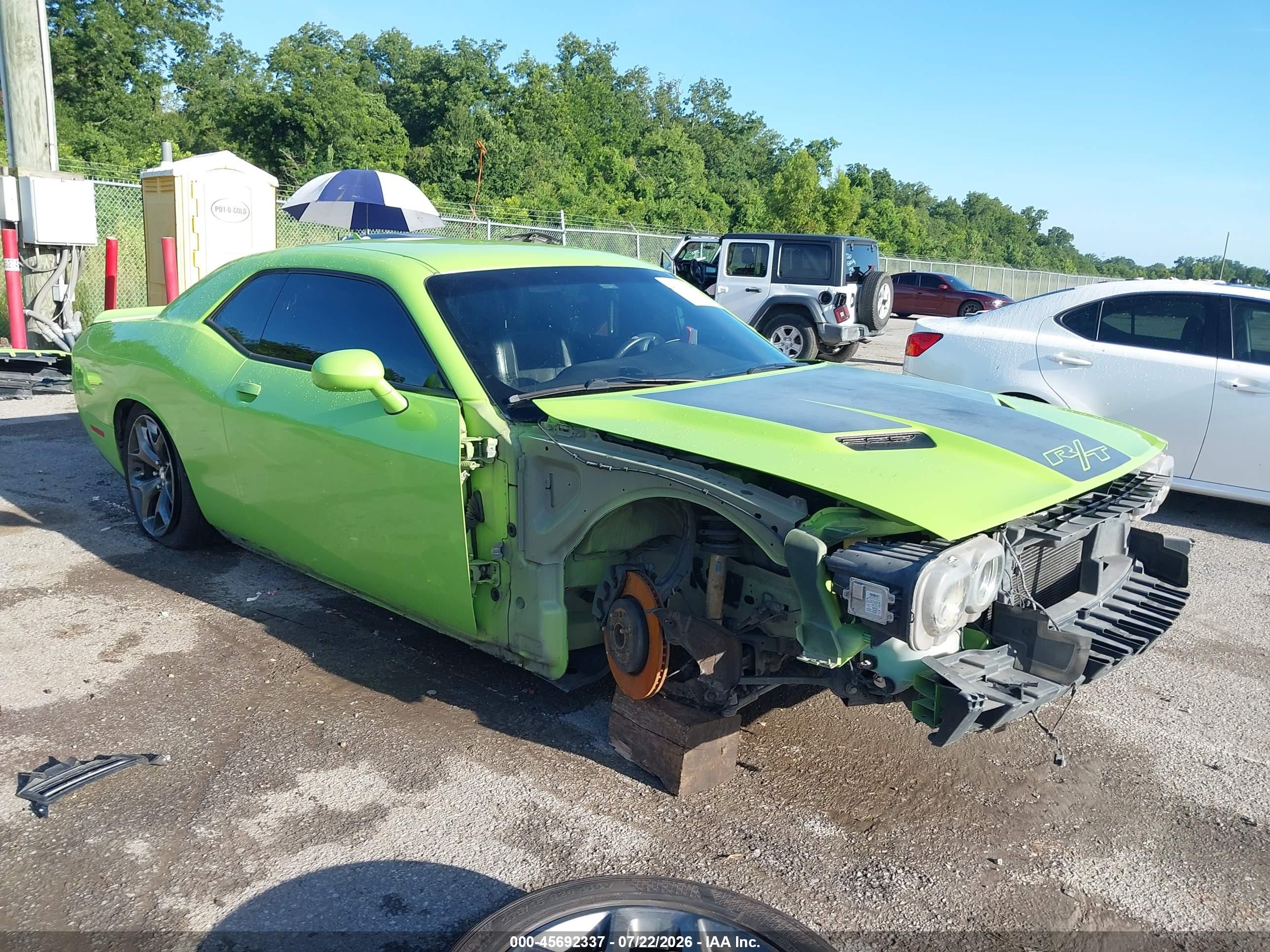 2015 Dodge Challenger R/t Green vin: 2C3CDZAT8FH712084