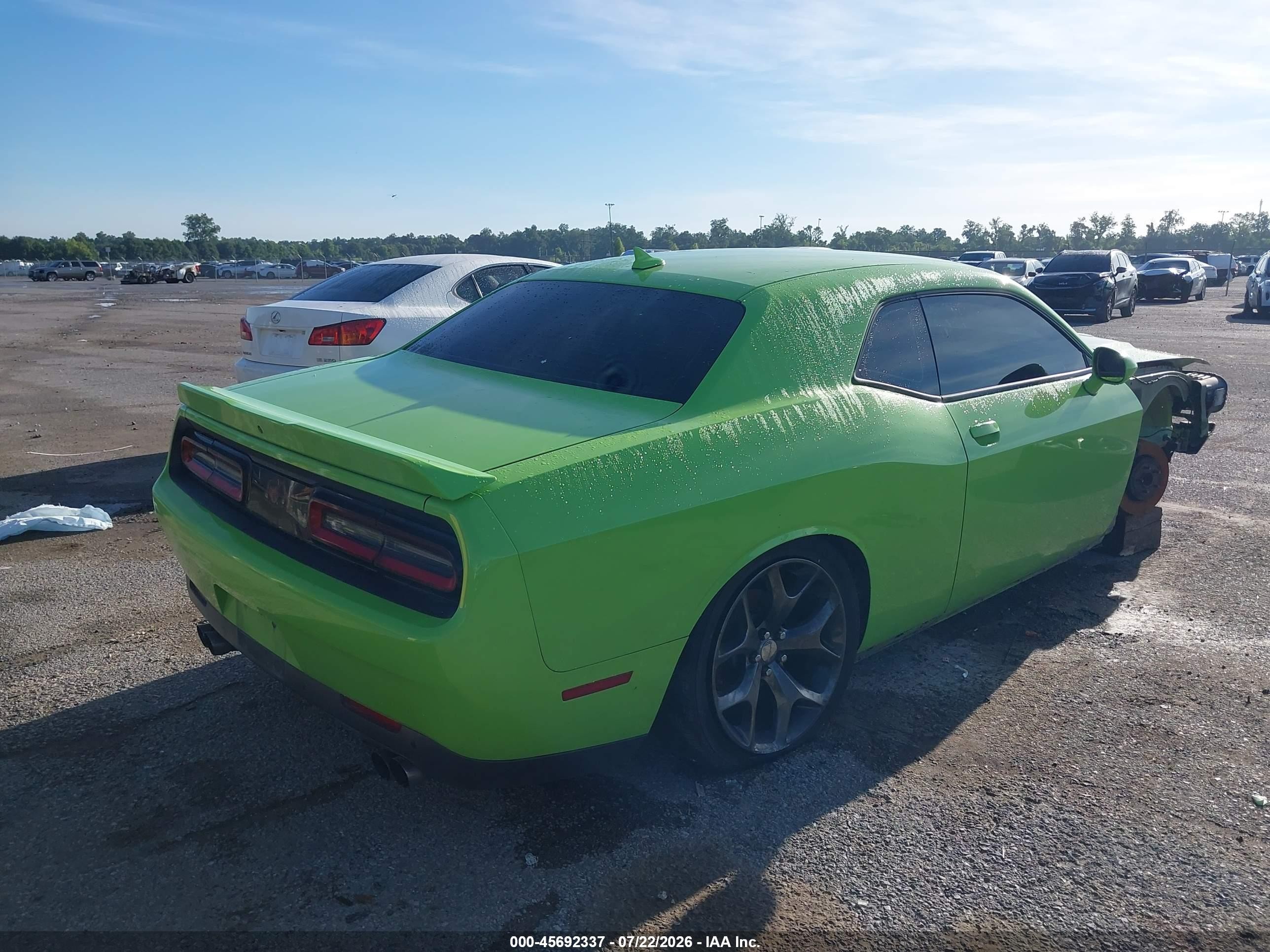 2015 Dodge Challenger R/t Green vin: 2C3CDZAT8FH712084