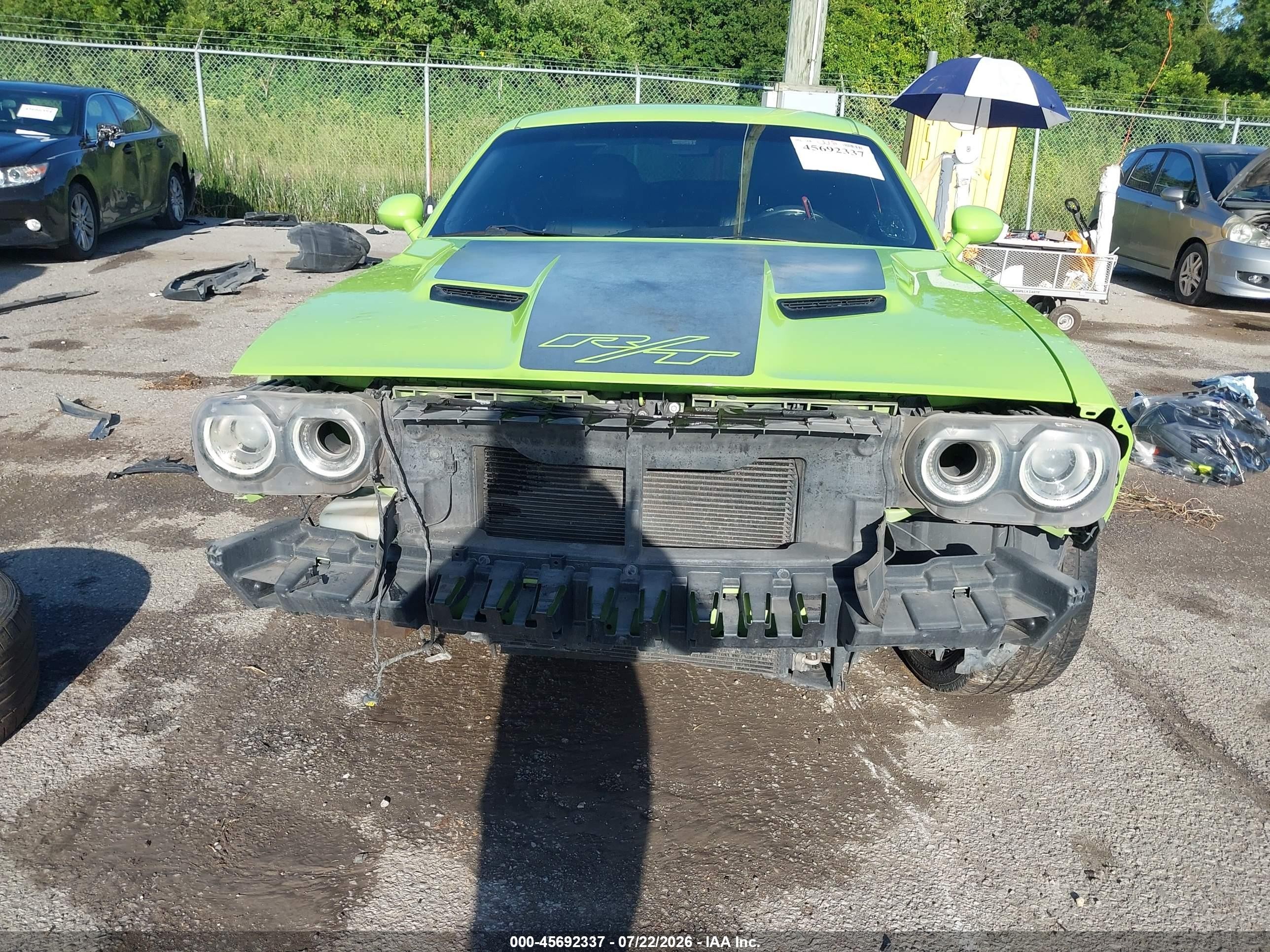 2015 Dodge Challenger R/t Green vin: 2C3CDZAT8FH712084