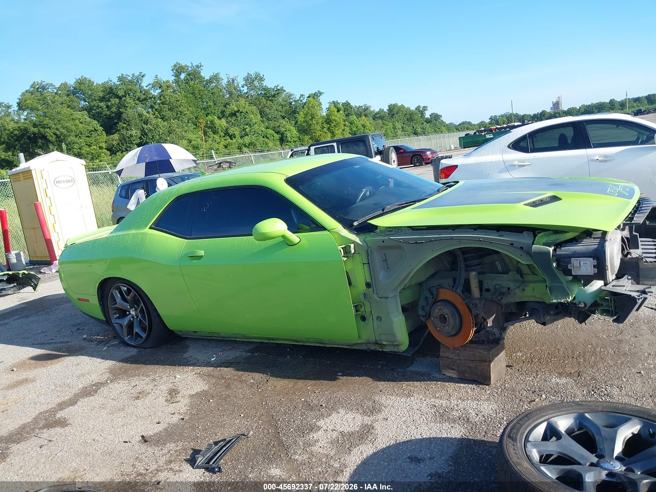 2015 Dodge Challenger R/t Green vin: 2C3CDZAT8FH712084