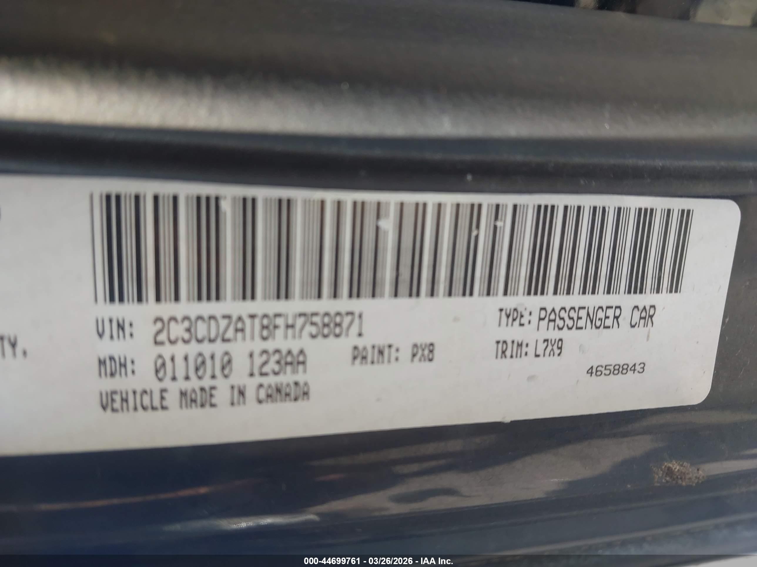 2015 Dodge Challenger R/t Black vin: 2C3CDZAT8FH758871