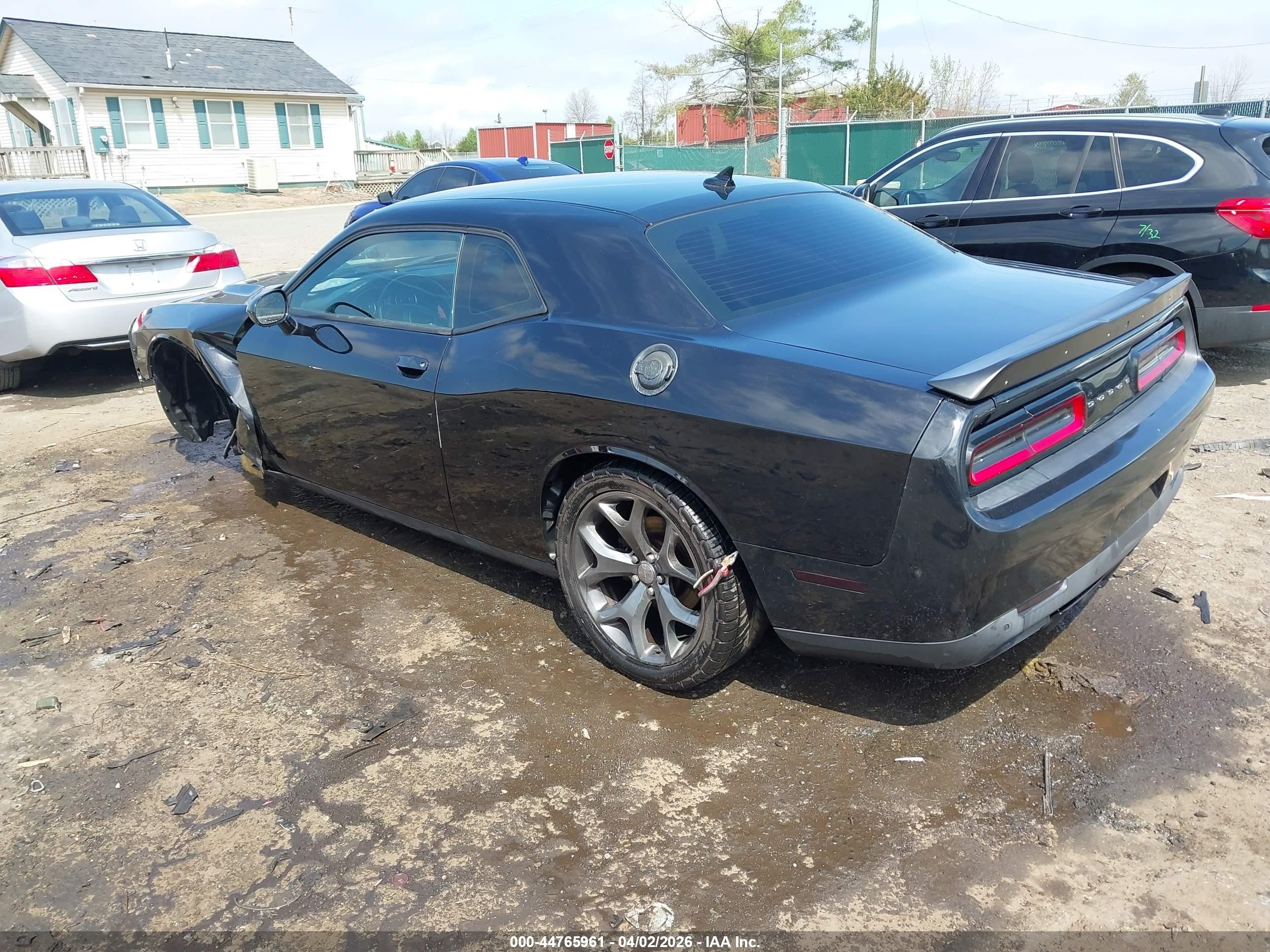 2015 Dodge Challenger R/t Black vin: 2C3CDZAT9FH712787
