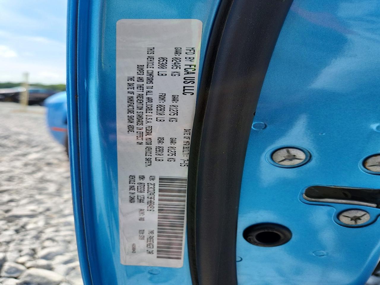 2015 Dodge Challenger Sxt Blue vin: 2C3CDZAT9FH884916