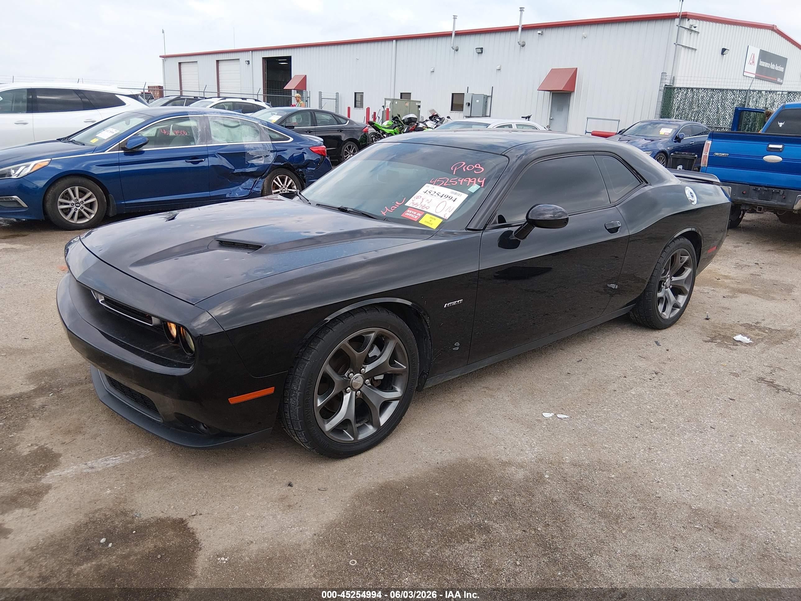2015 Dodge Challenger R/t Black vin: 2C3CDZAT9FH894782