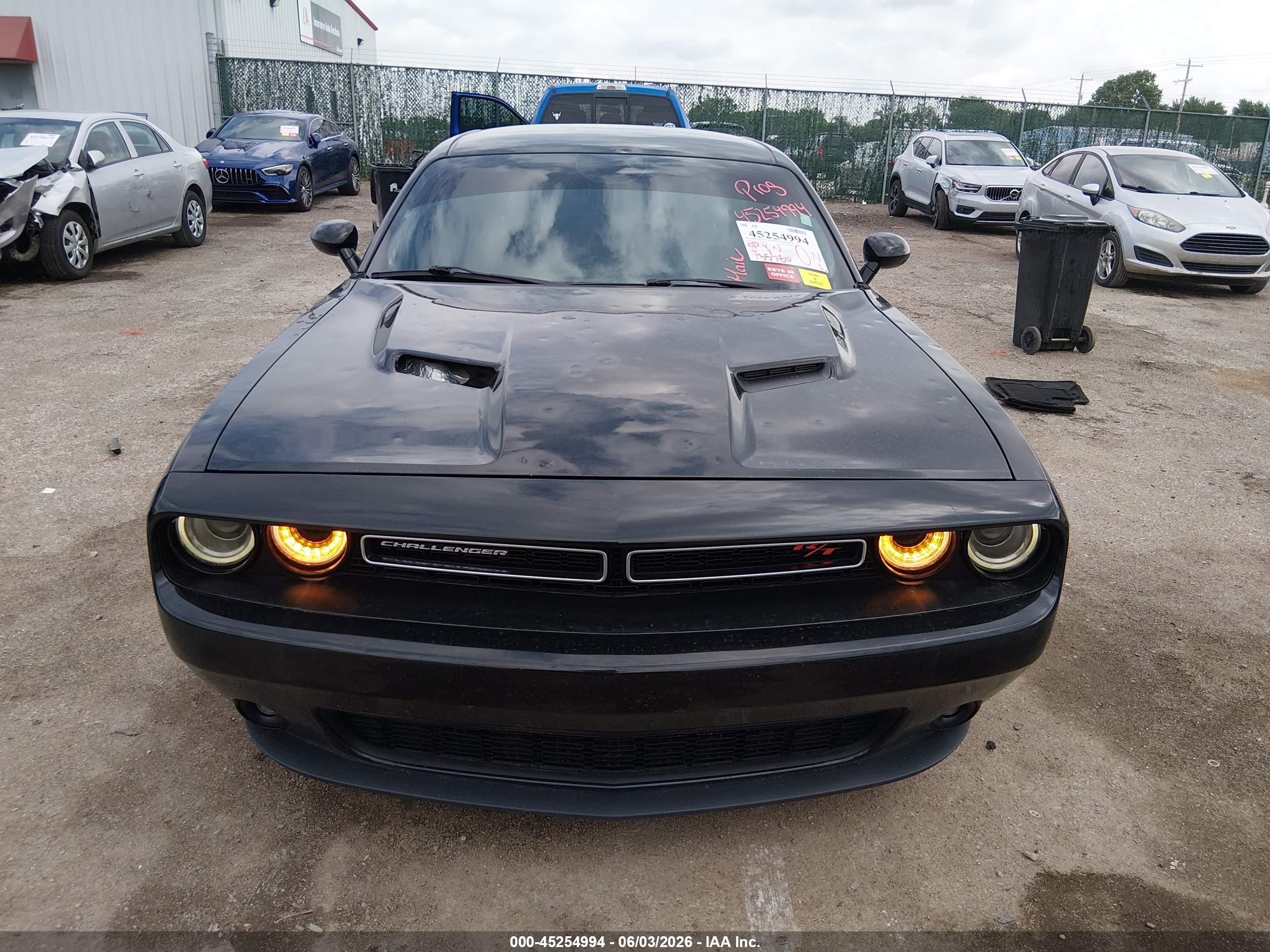 2015 Dodge Challenger R/t Black vin: 2C3CDZAT9FH894782
