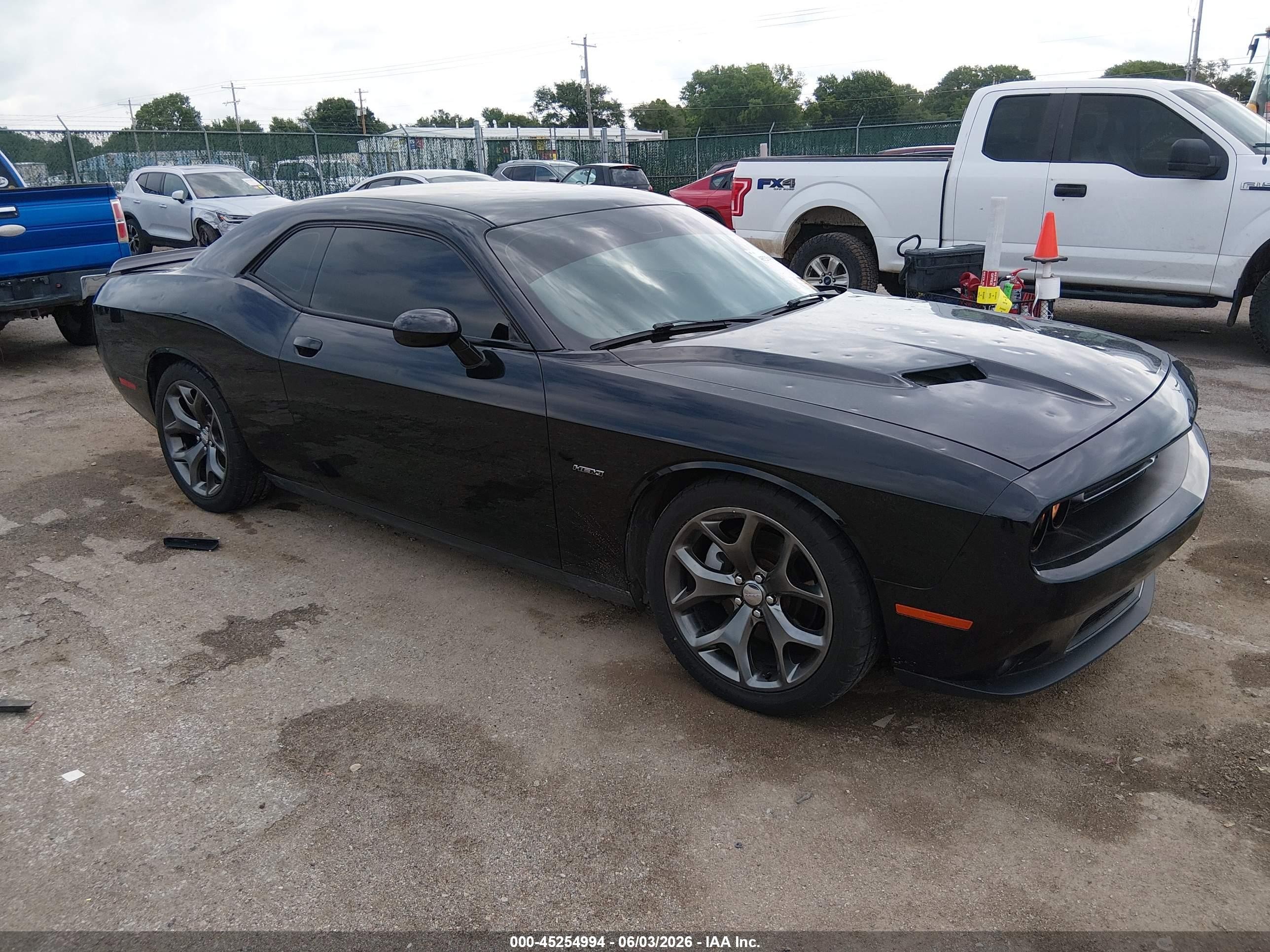 2015 Dodge Challenger R/t Black vin: 2C3CDZAT9FH894782